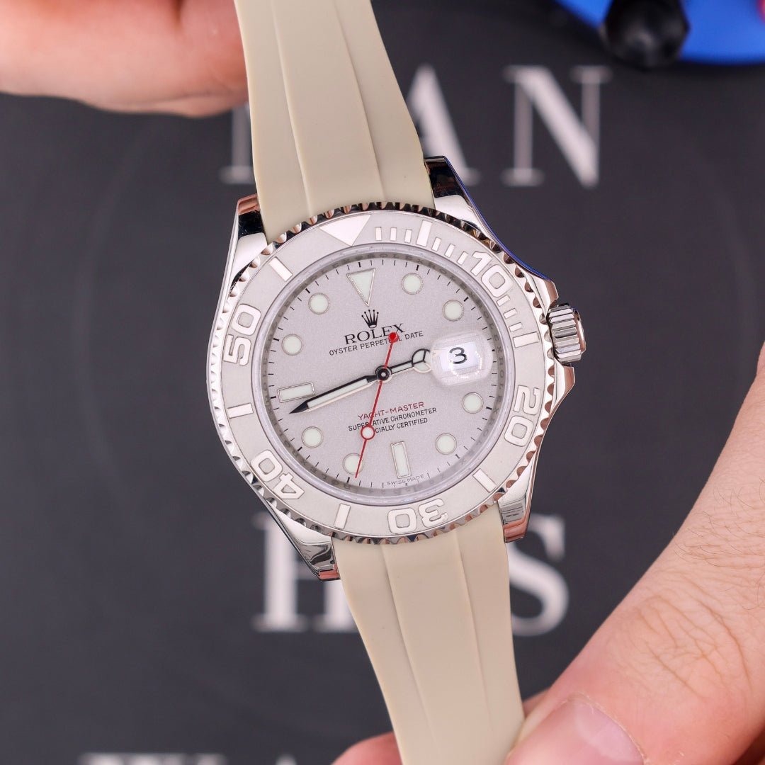 Beige Strap for Rolex Yacht-Master - Helvetus® Switzerland