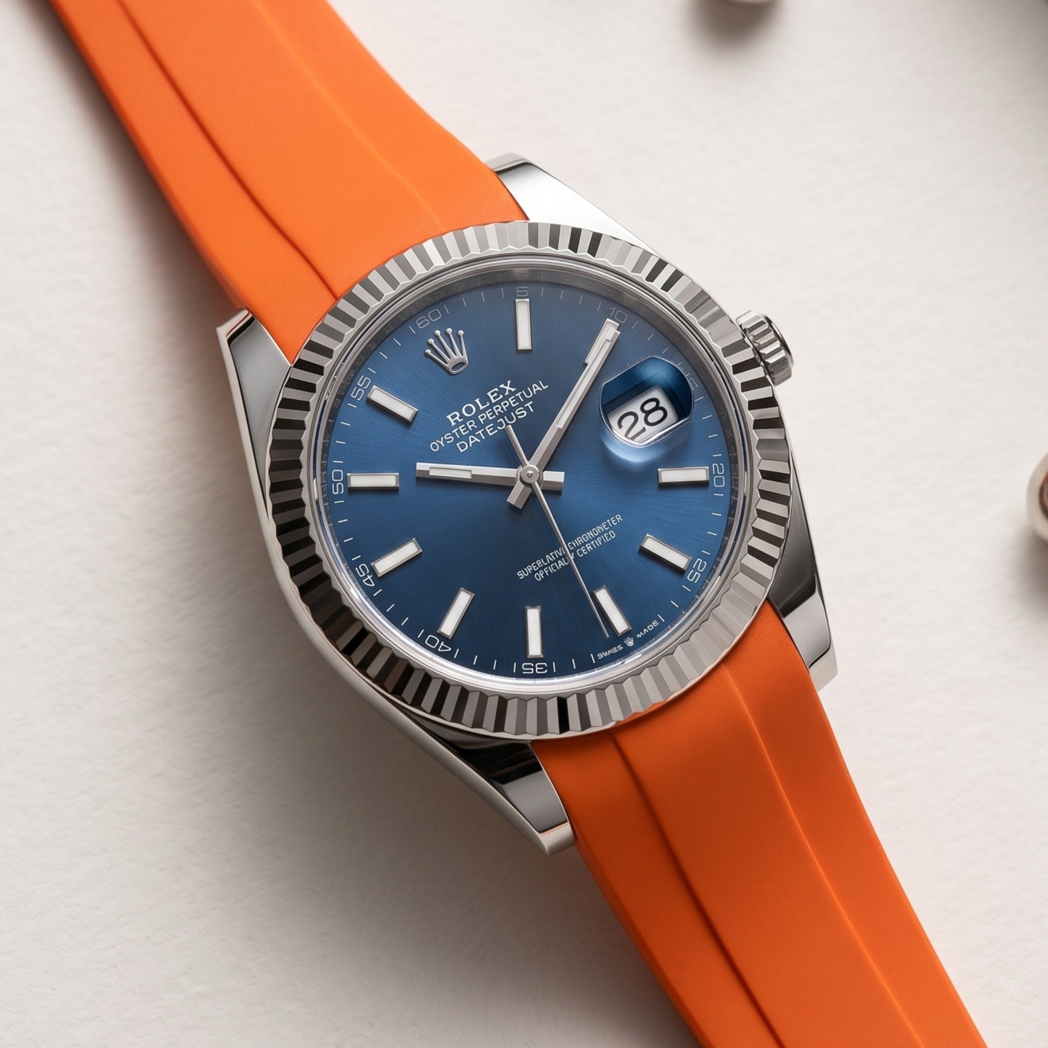 Orange Rolex Datejust 41 Strap - Helvetus®