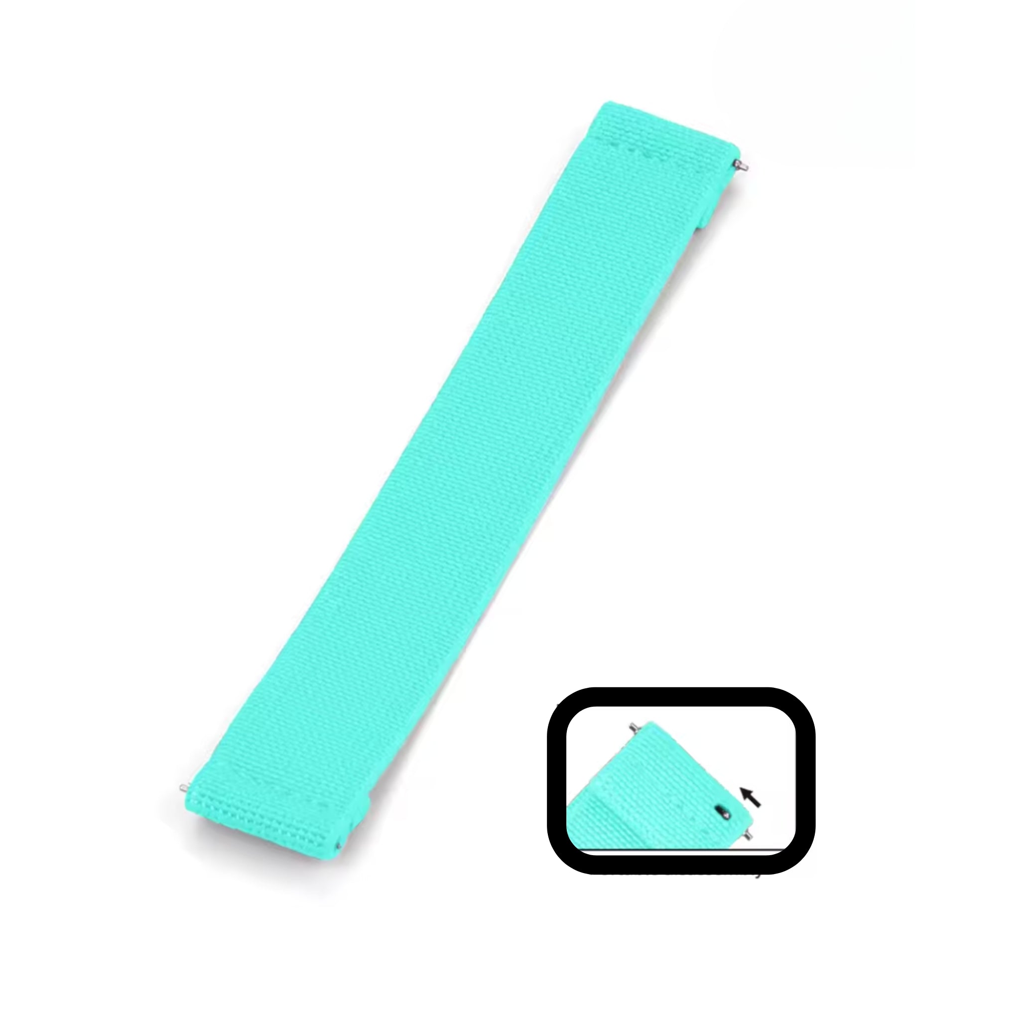 Elastic Strap - Turquoise - Any Lug Width - Helvetus