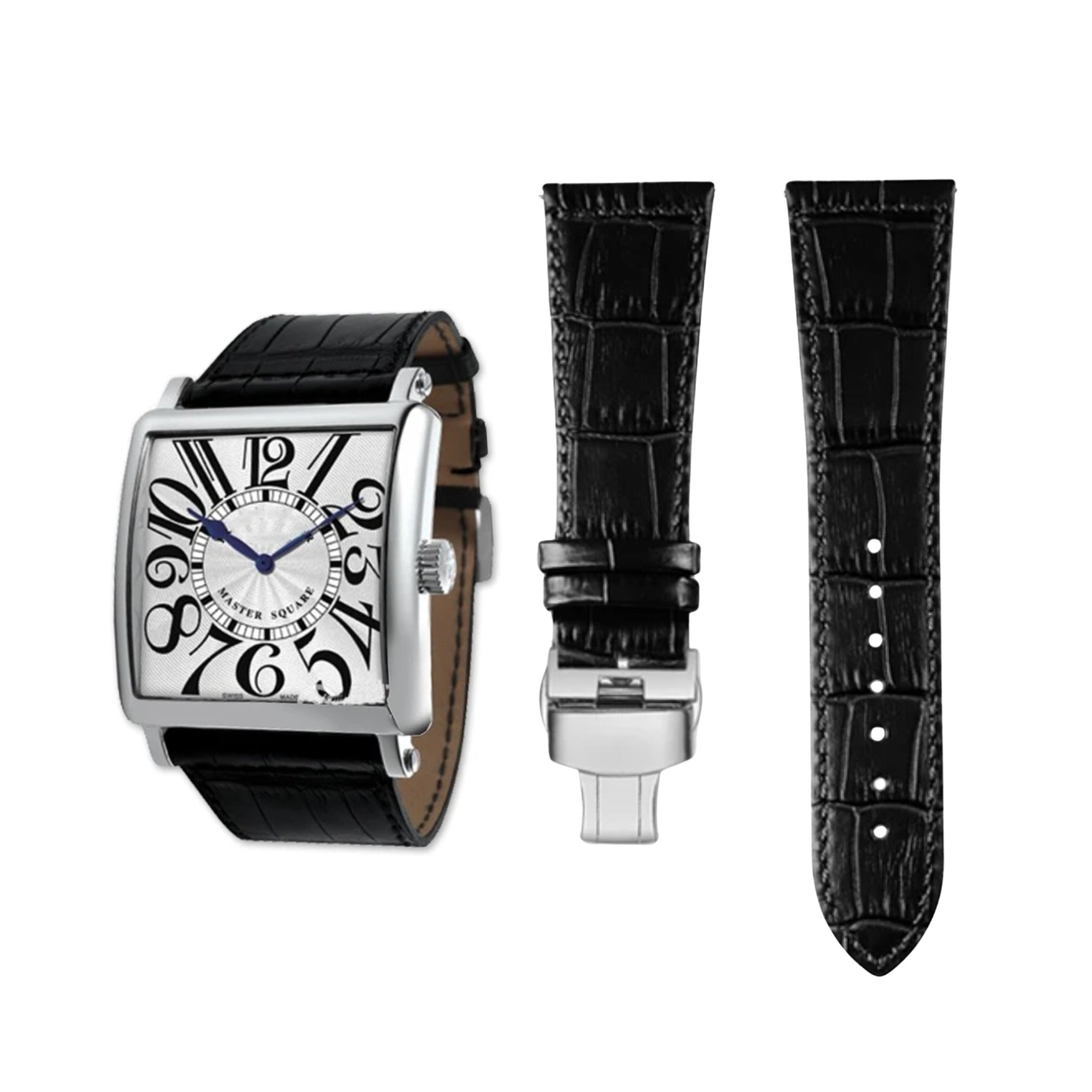 Frank Muller Leather Strap - Black - For Leather Frank Muller Models - Helvetus