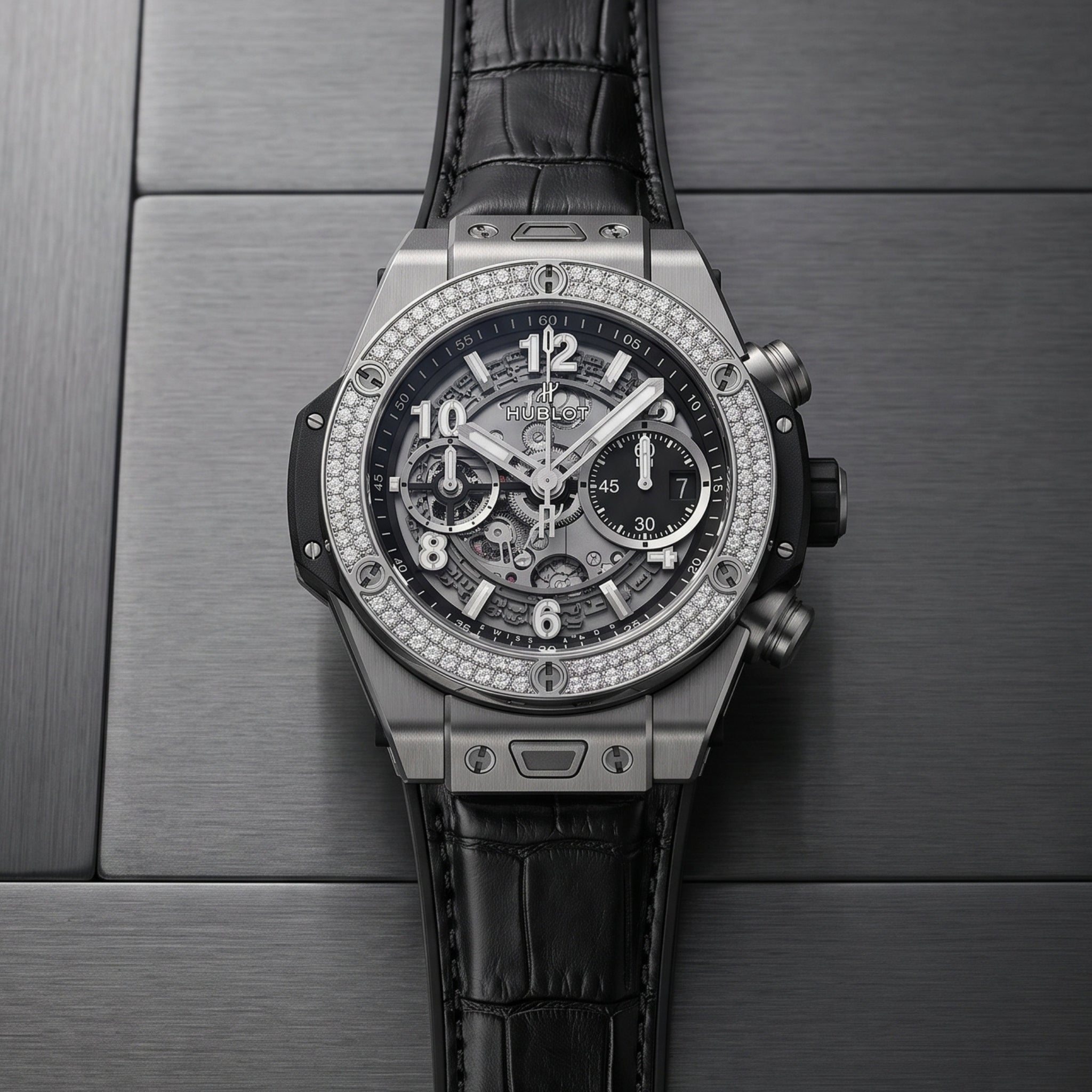 Hublot Big Bang Unico Click Strap in Leather - Black - Helvetus
