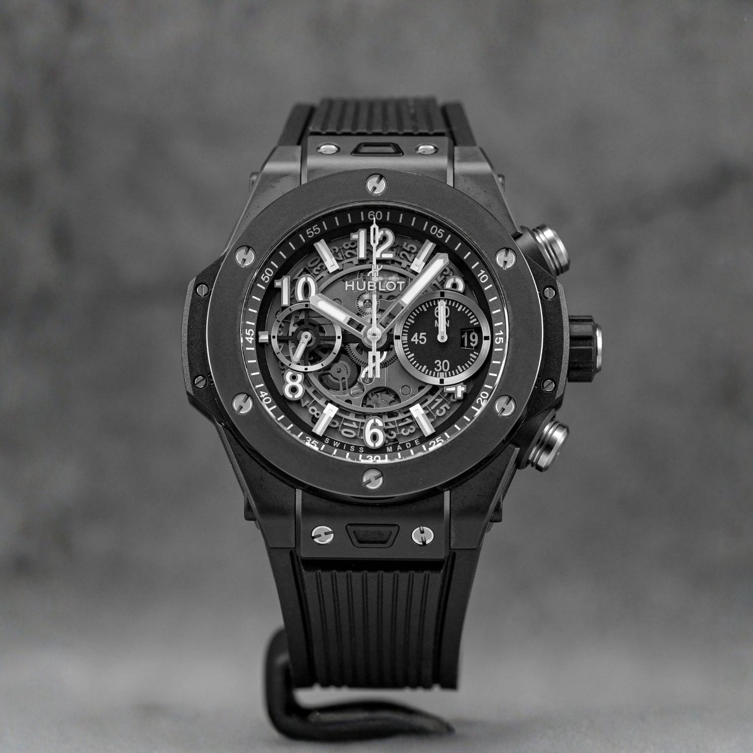 Strap for Hublot Big Bang Unico in Black - Helvetus® Switzerland