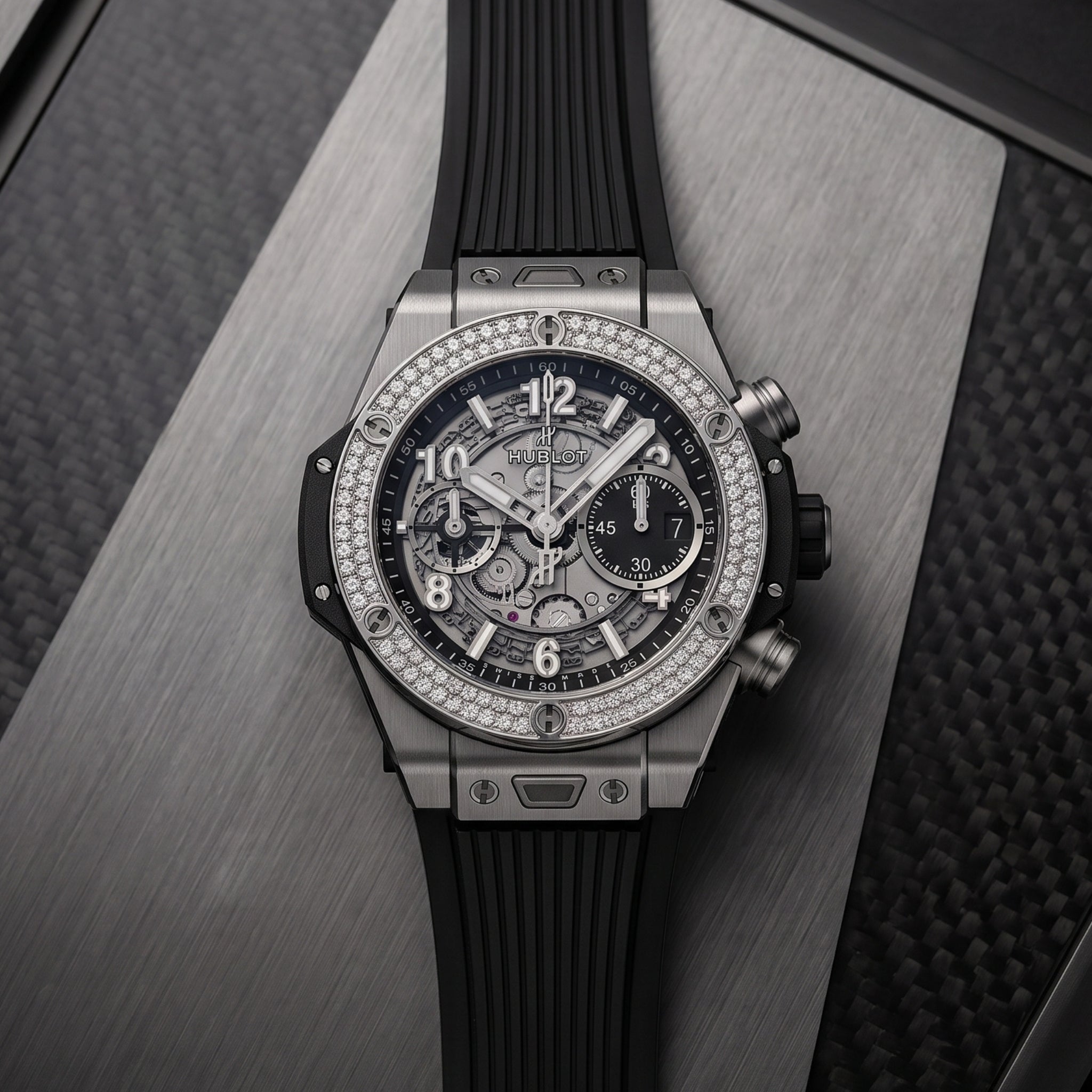 Hublot Big Bang Unico Click Strap in Rubber - Black - Helvetus