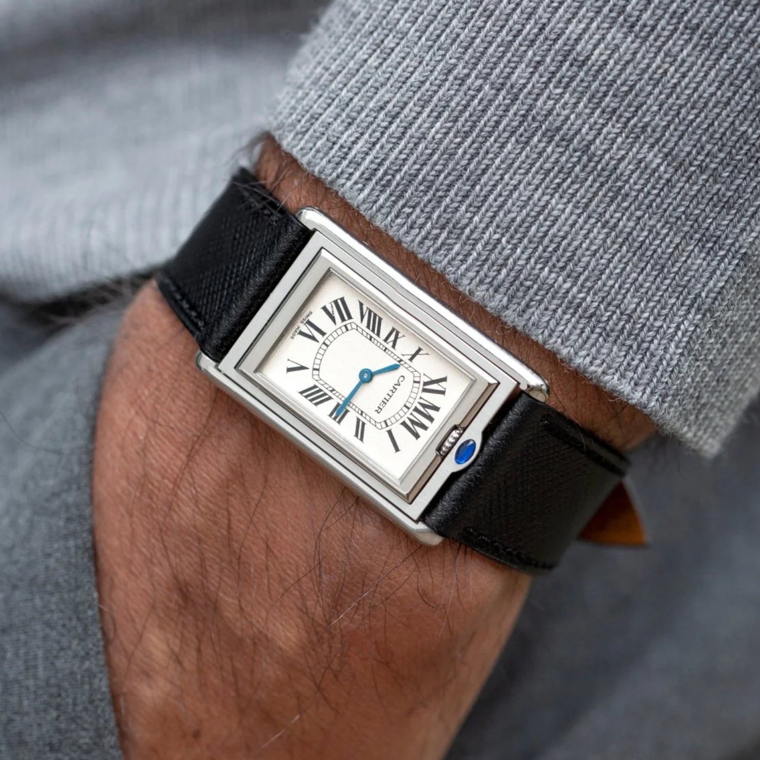 Leather Strap - Black - Classic Design - Helvetus