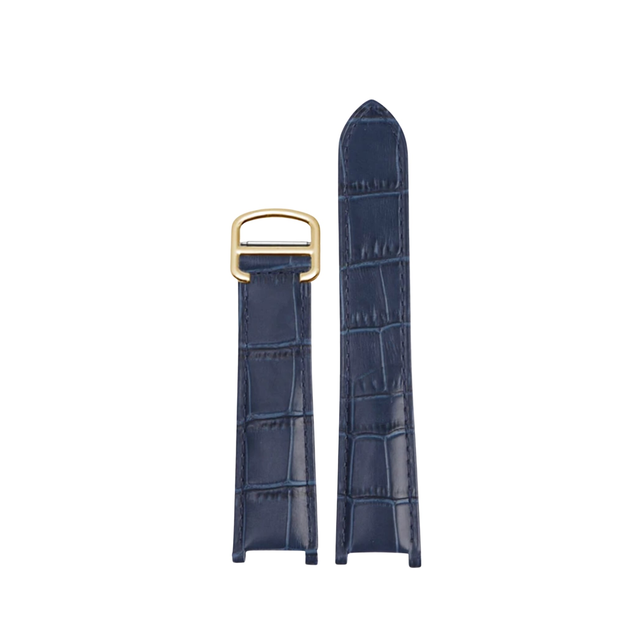 Leather Strap - For Cartier Pasha - Blue - Helvetus