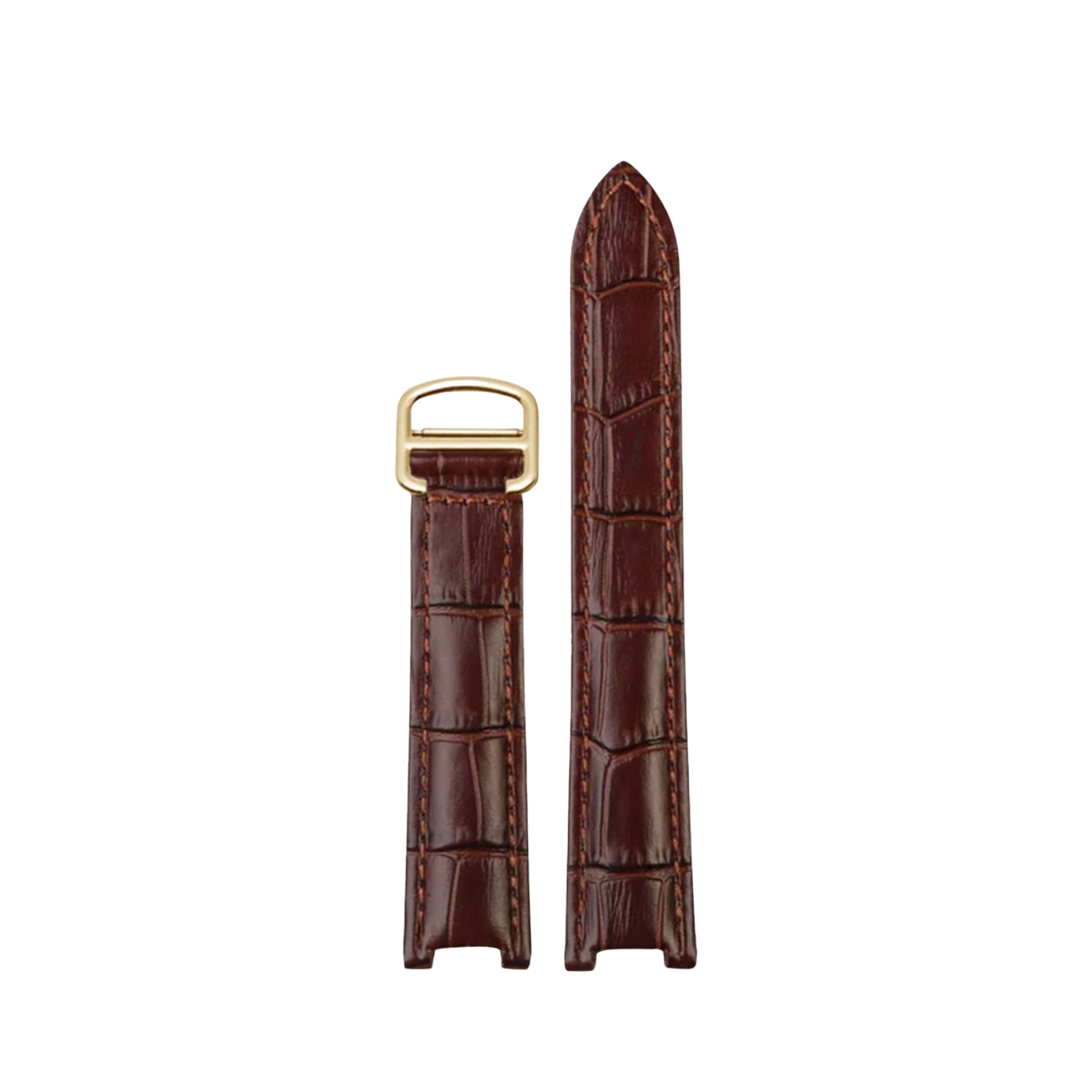 Leather Strap - For Cartier Pasha - Brown - Helvetus