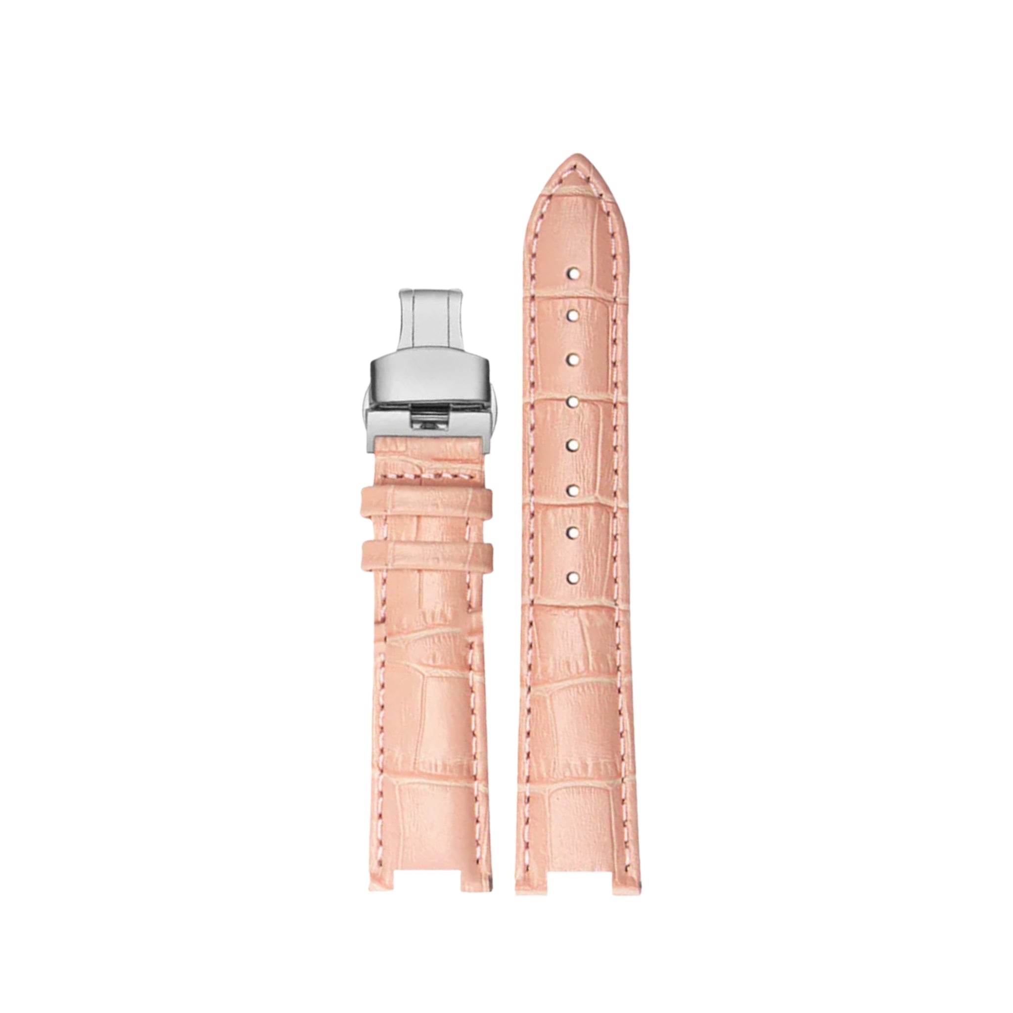 Leather Strap - For Cartier Pasha - Pink - Helvetus