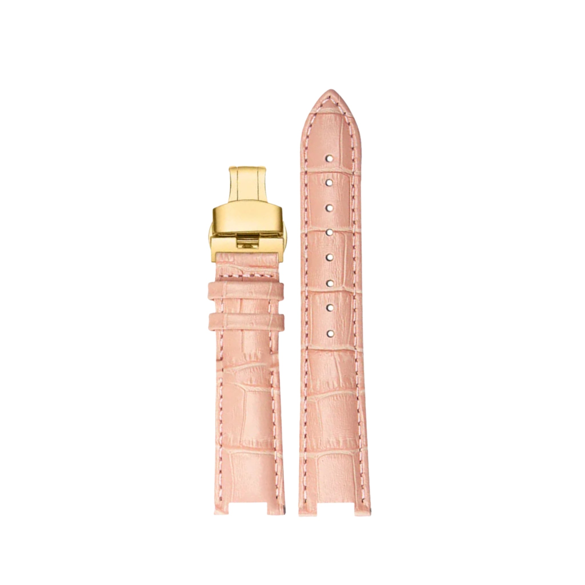 Leather Strap - For Cartier Pasha - Pink - Helvetus