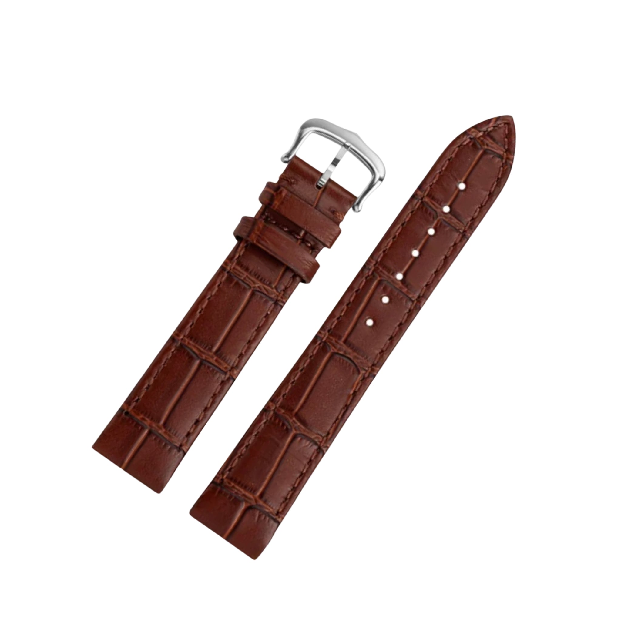 Leather Strap - For Cartier Santos Dumont - Brown - Helvetus