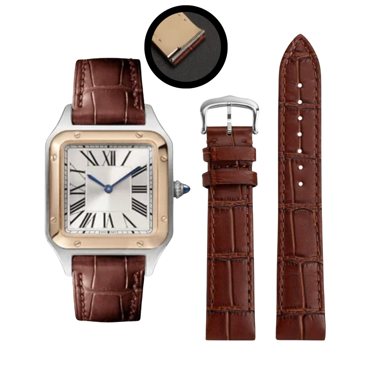 leather-strap-for-cartier-  display picture 2