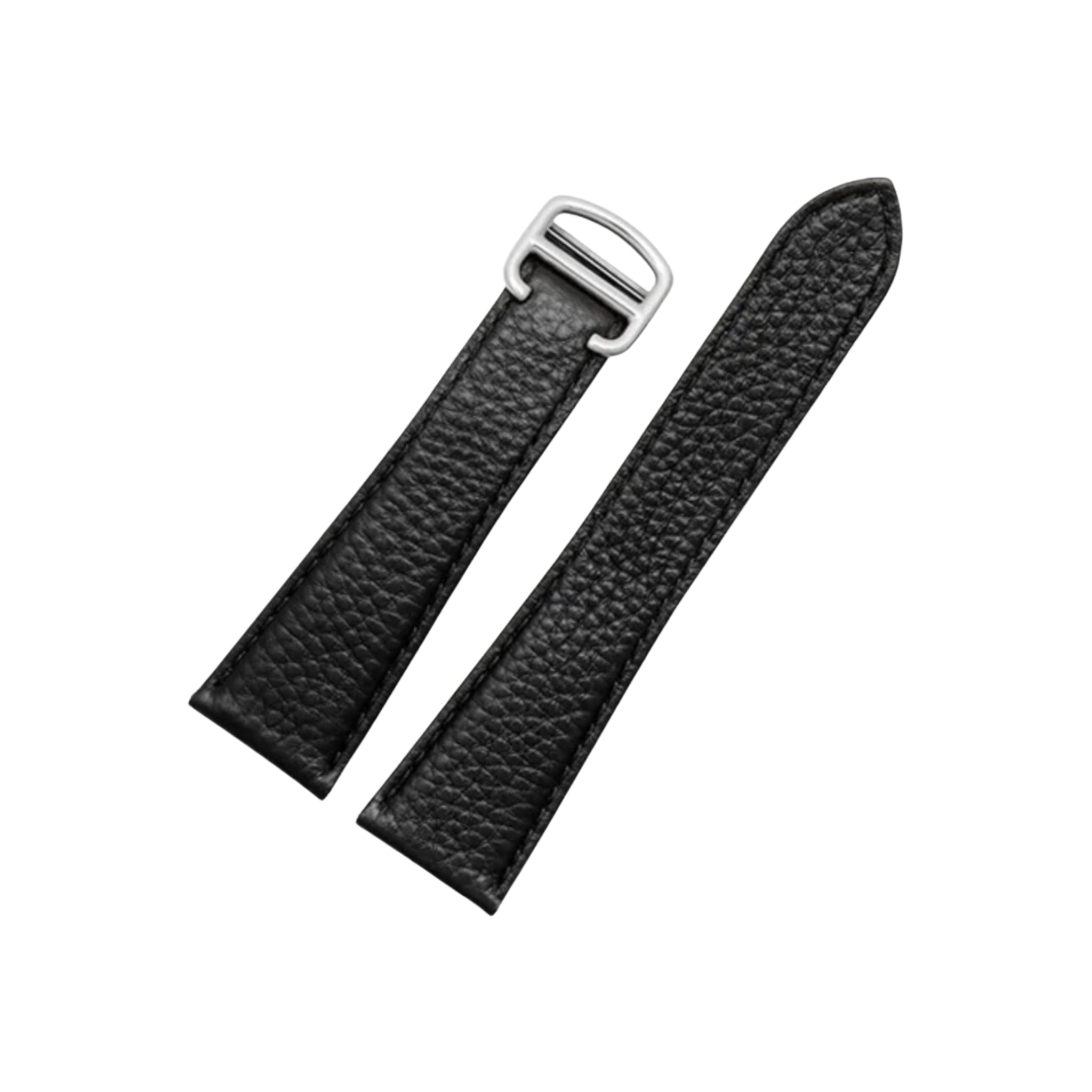 Leather Strap - For Cartier Tank Solo - Black - Helvetus