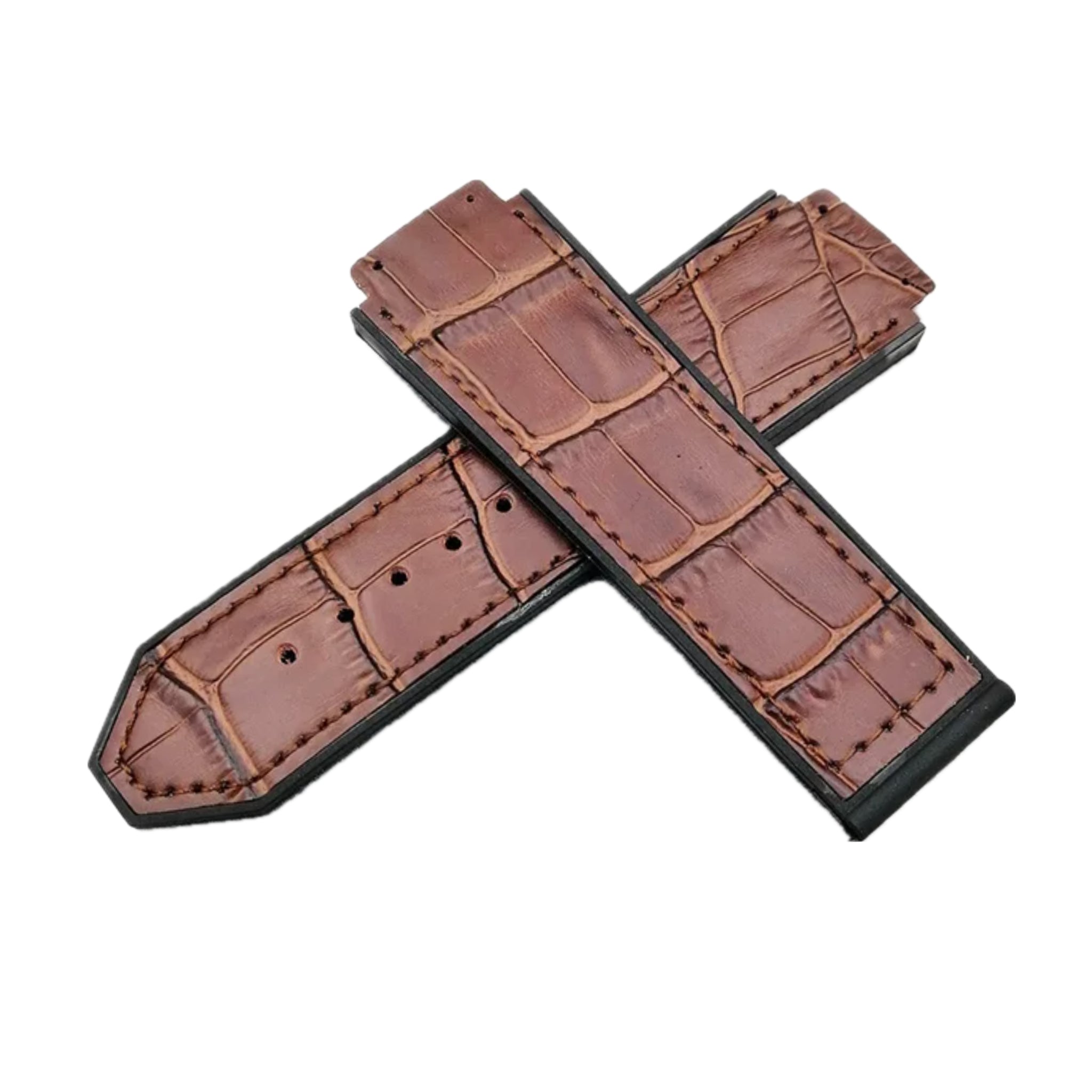 Leather Strap - For Hublot Big Bang 44mm - Brown - Helvetus