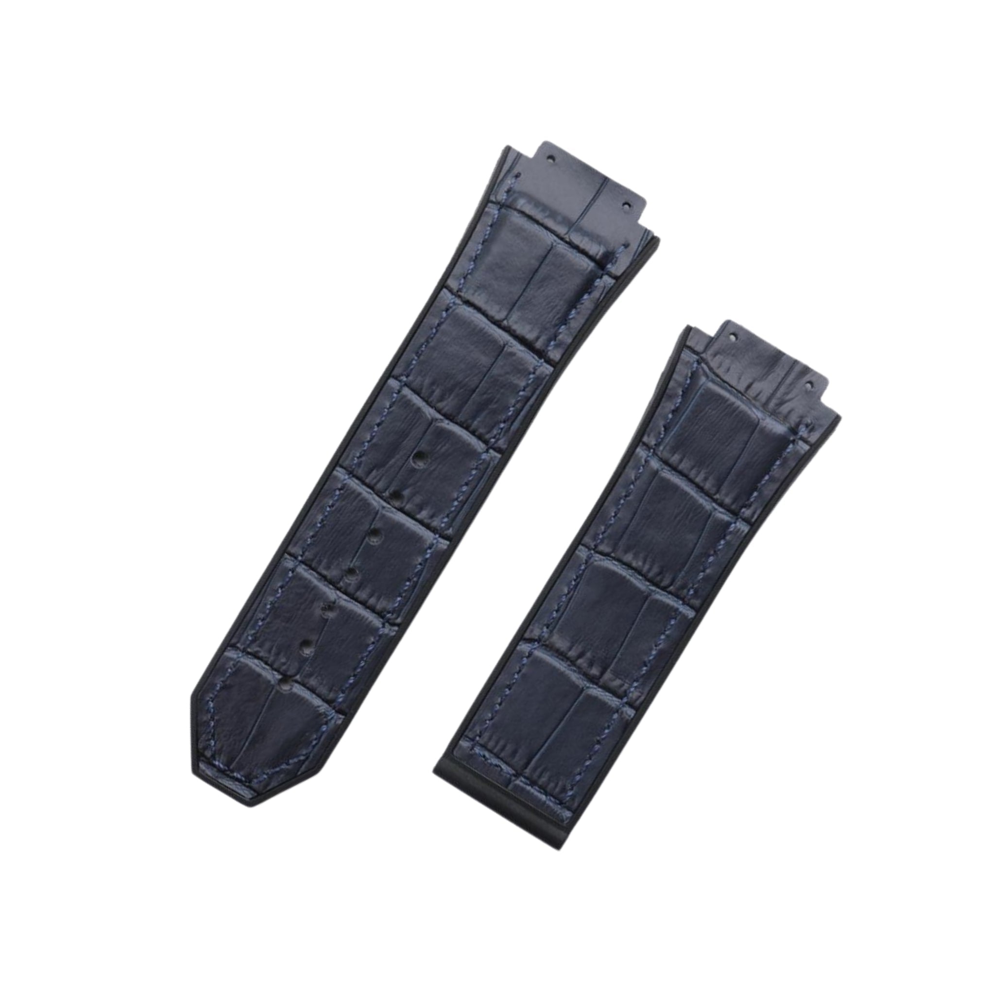 Leather Strap - For Hublot King Power - Dark Blue - Helvetus