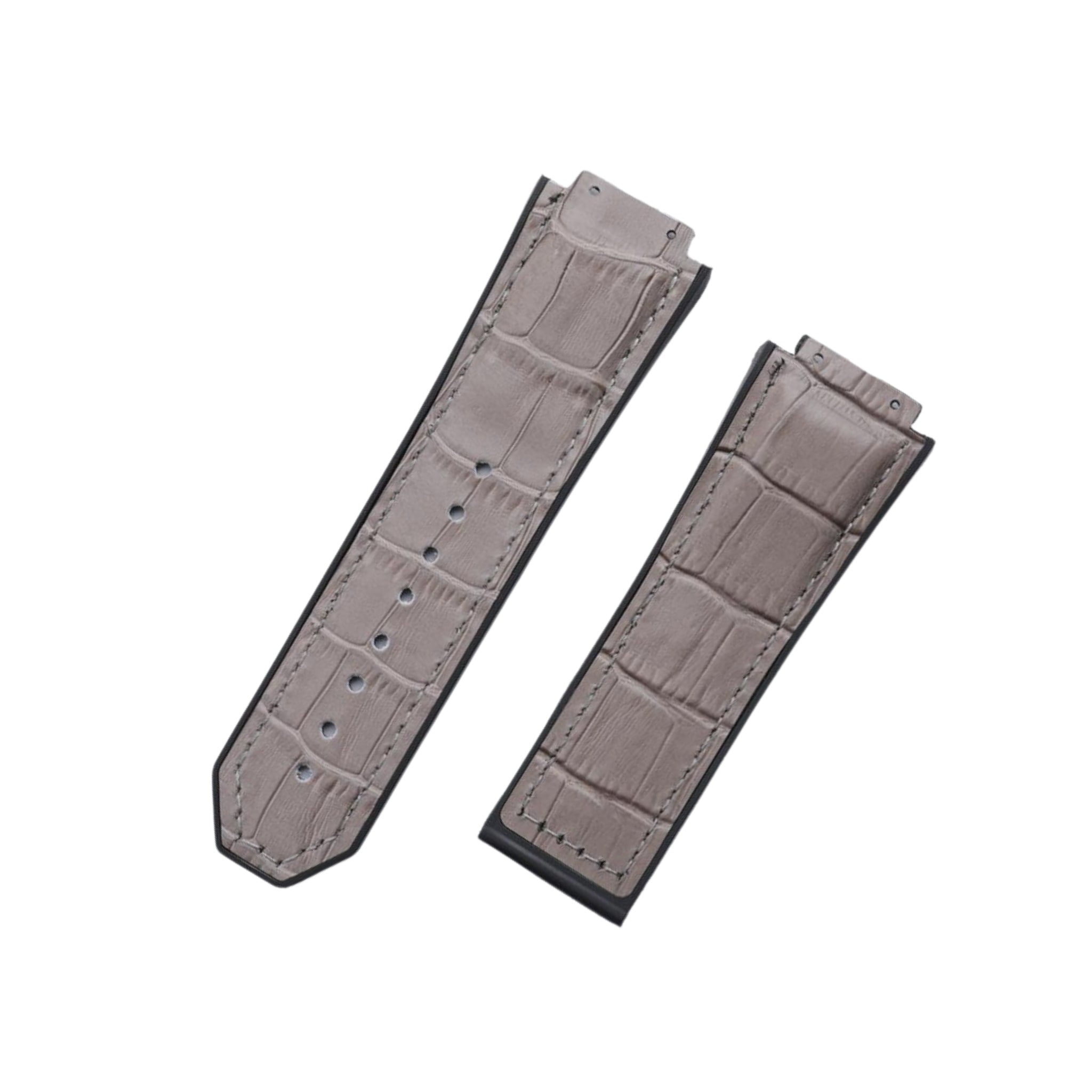 Leather Strap - For Hublot King Power - Grey - Helvetus