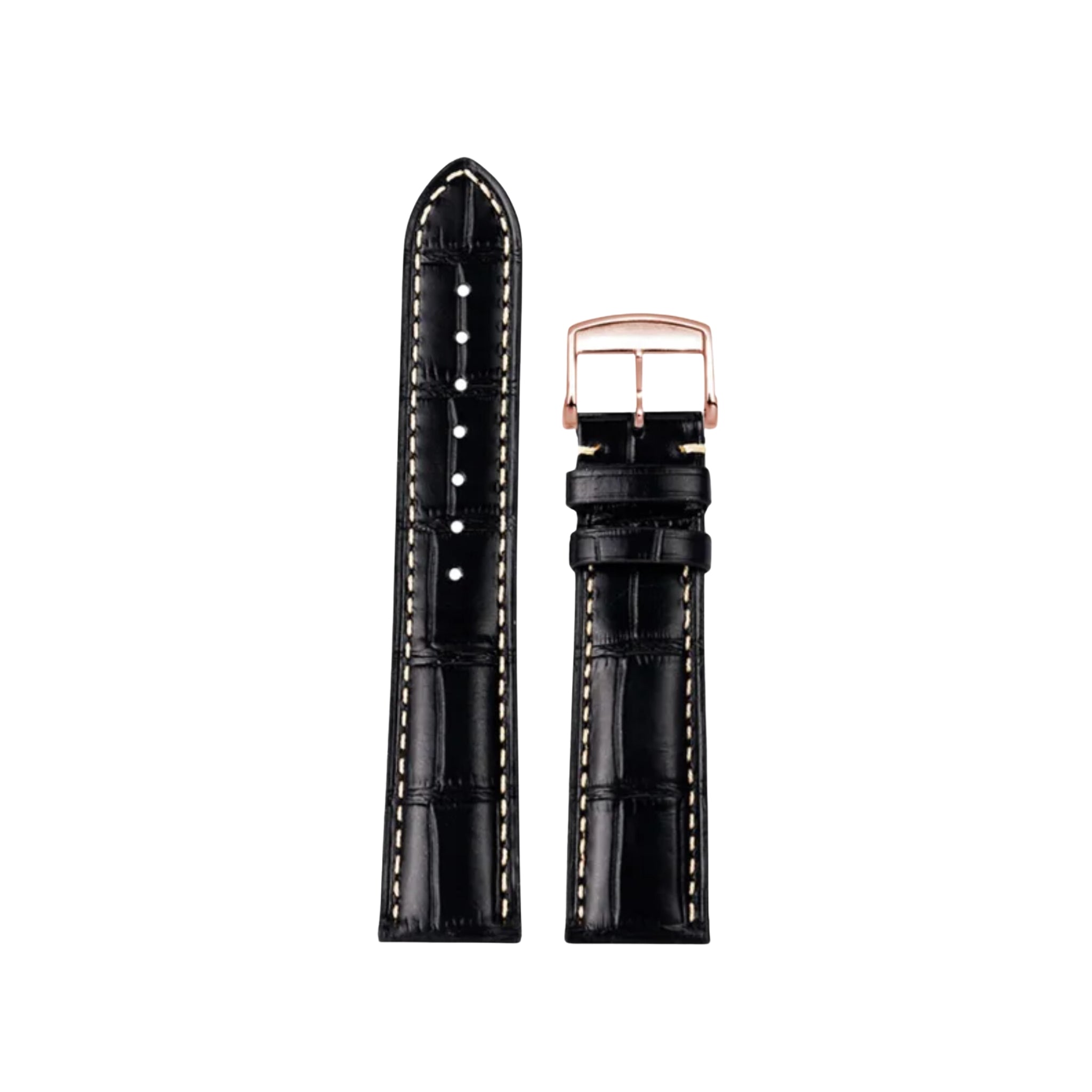 Leather Strap - For Longines Master Collection - Black - Helvetus