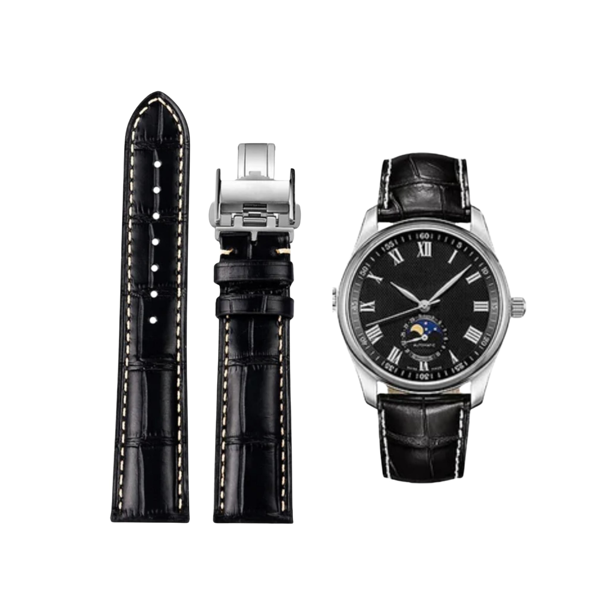 Longines leather band best sale