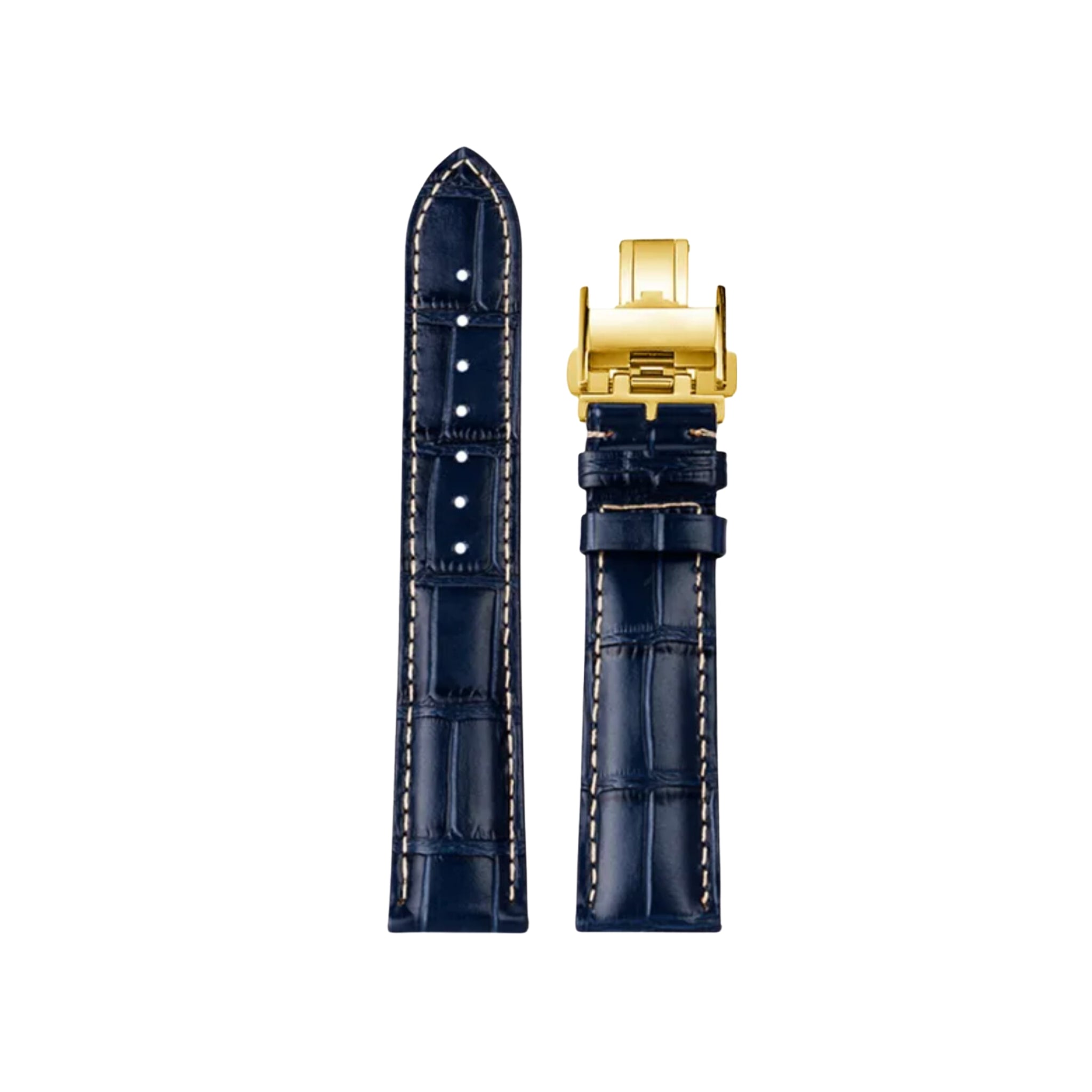 Leather Strap - For Longines Master Collection - Blue - Helvetus