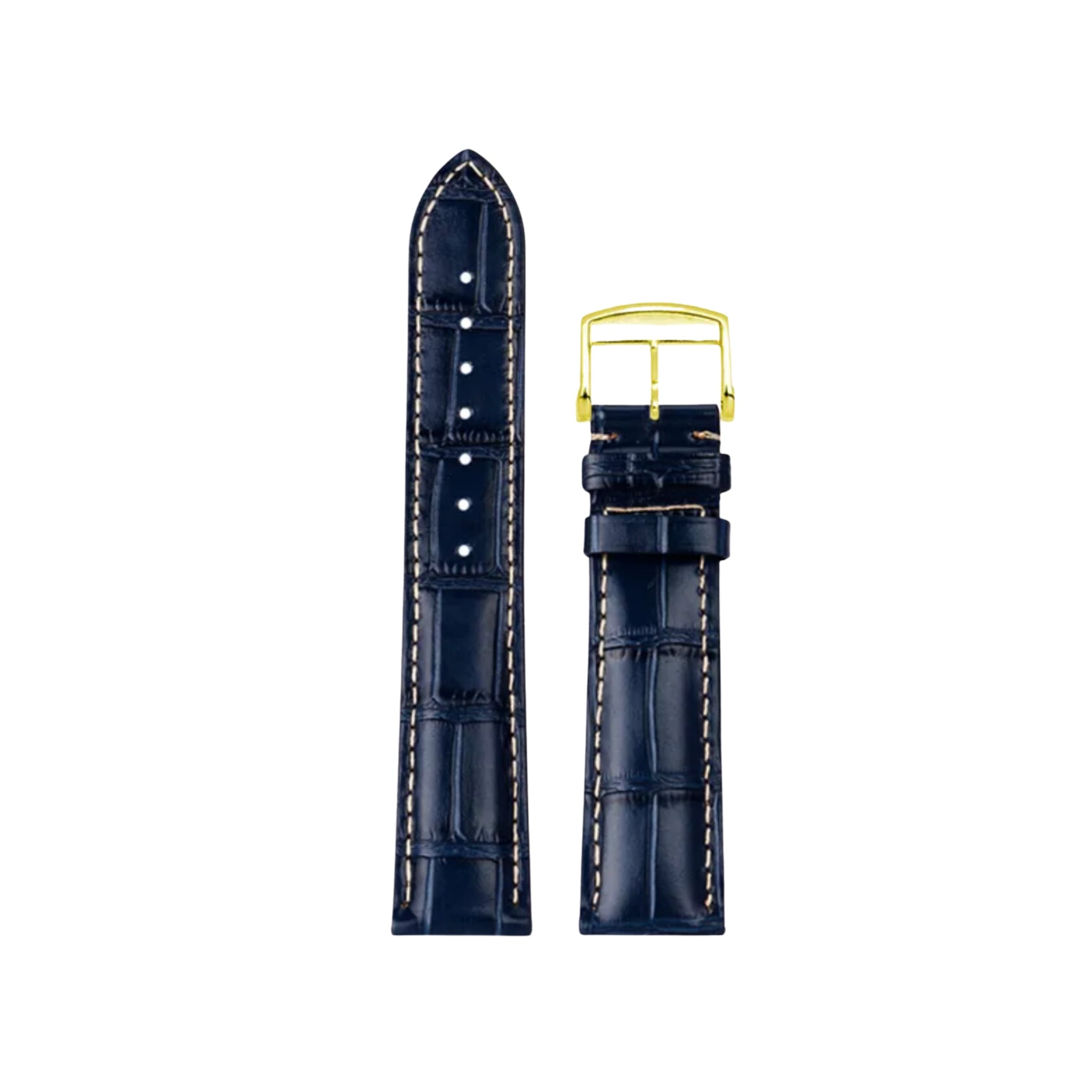 Leather Strap - For Longines Master Collection - Blue - Helvetus