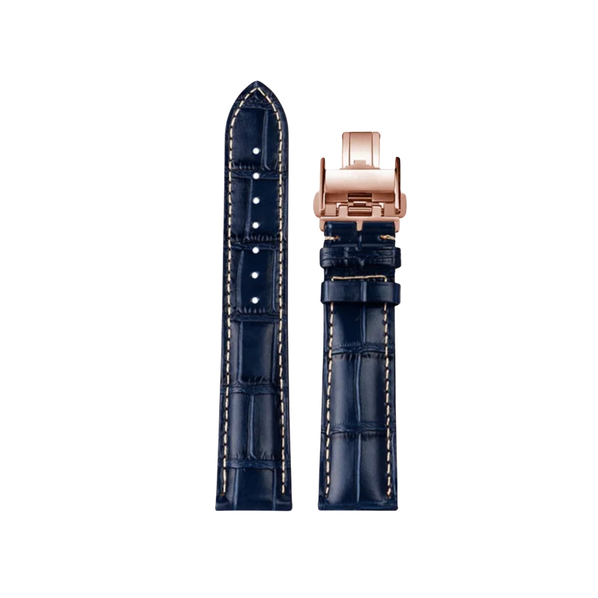 Leather Strap - For Longines Master Collection - Blue - Helvetus