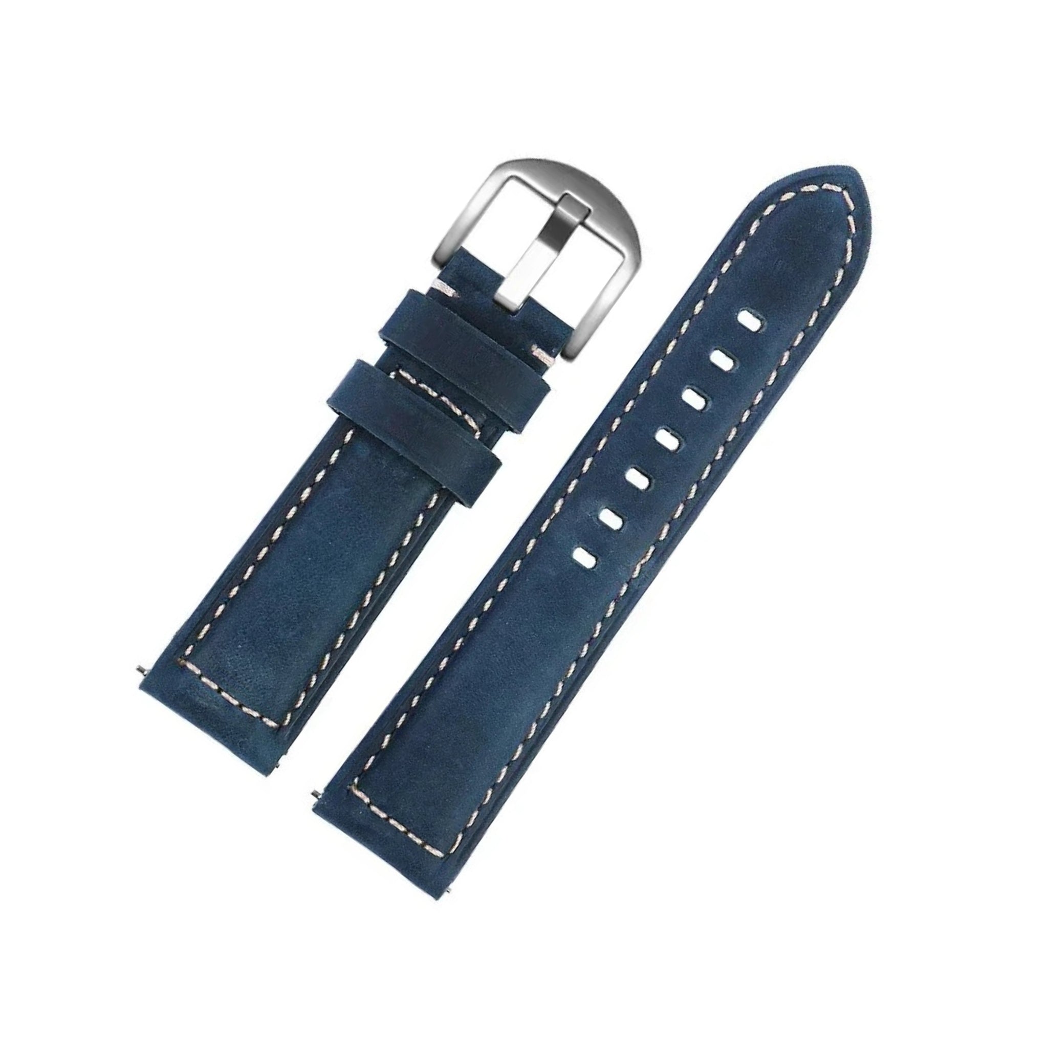 Leather Strap for MoonSwatch - Blue - Helvetus