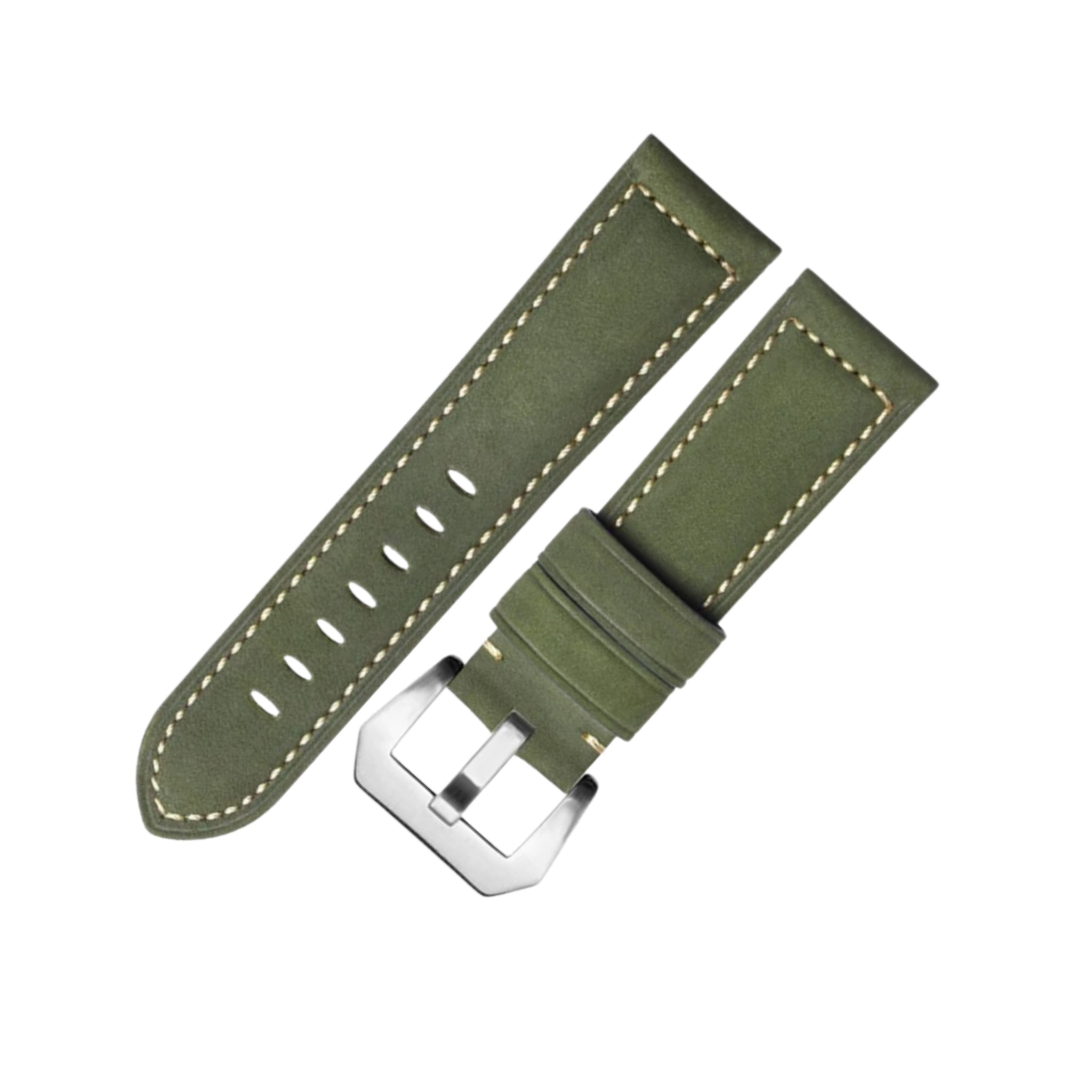 Leather Strap - For Panerai - Light Green - Helvetus