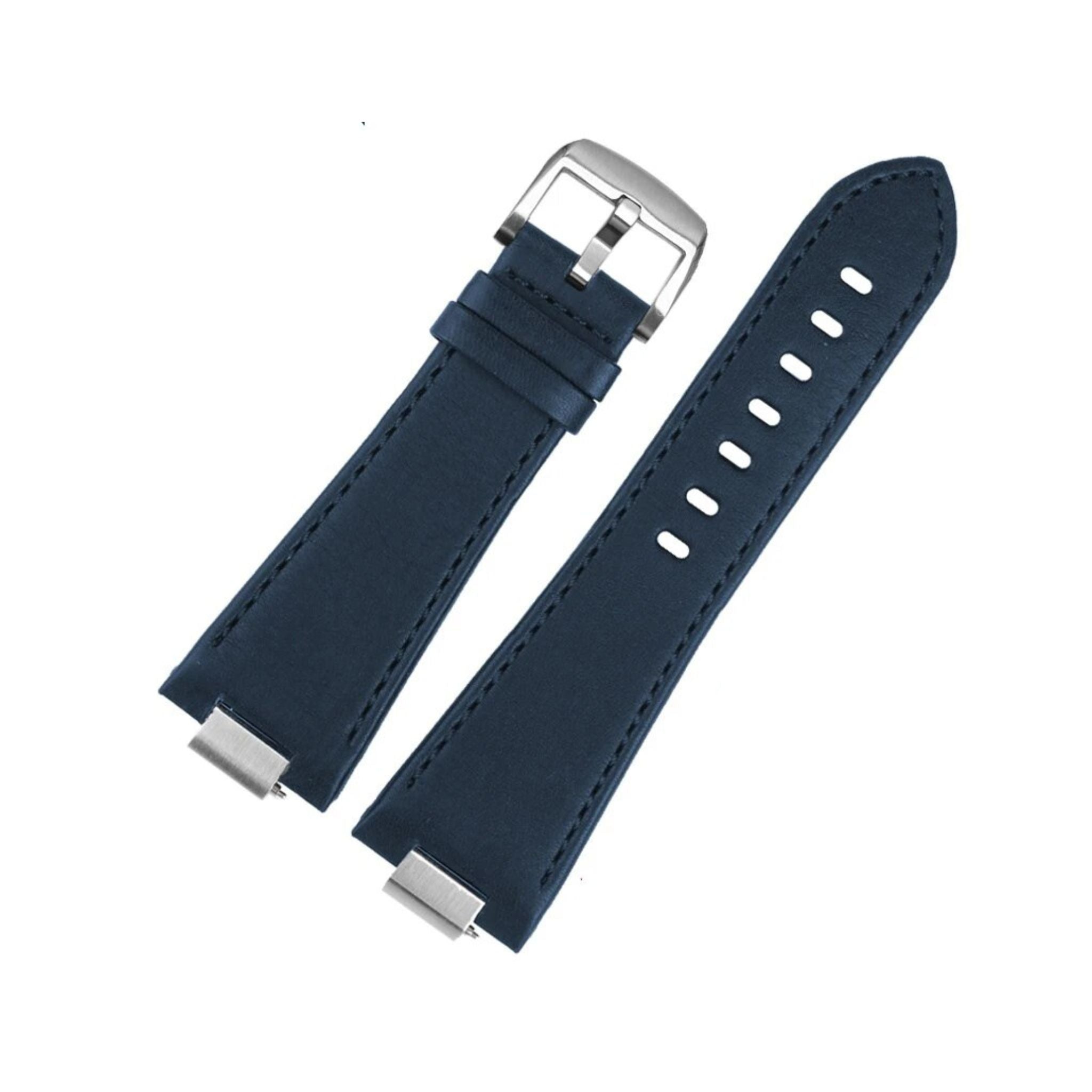 Leather Strap for Tissot PRX - Flat Blue - Helvetus