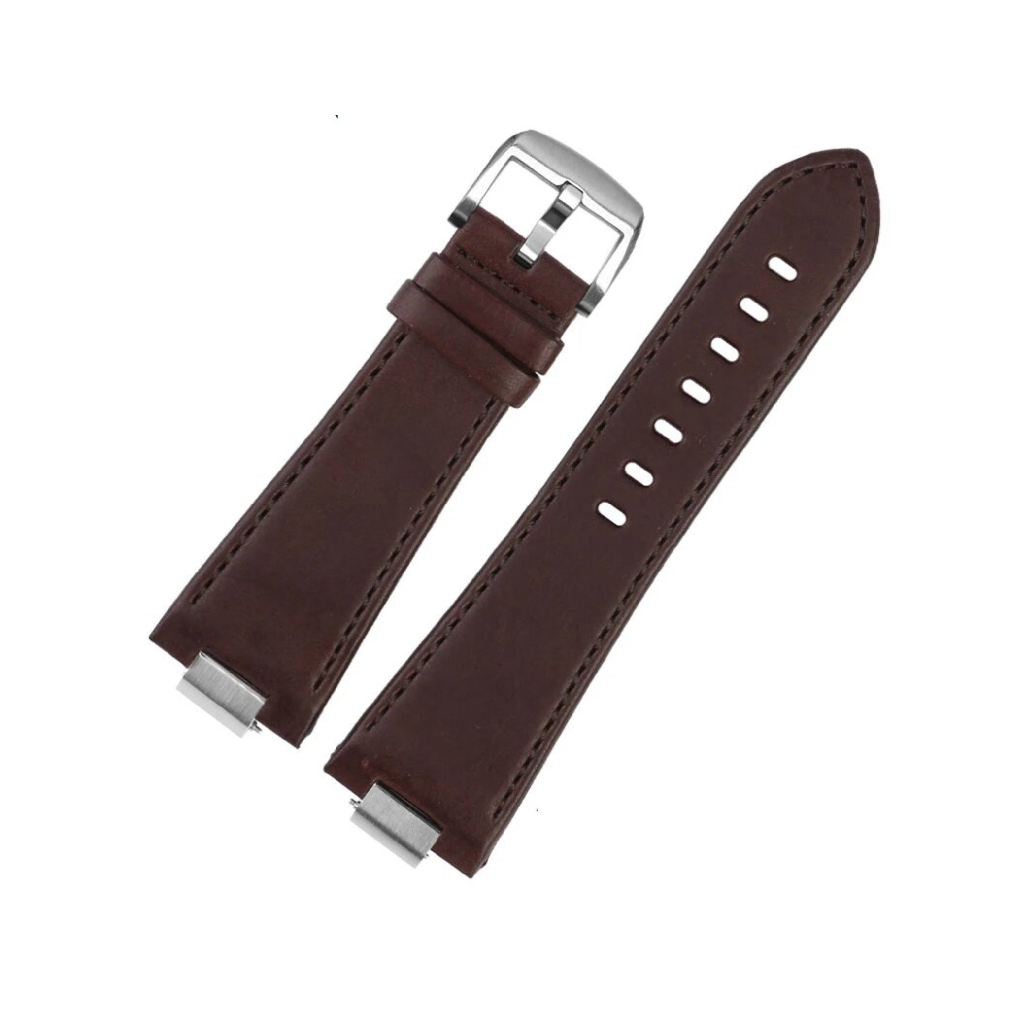 Leather Strap for Tissot PRX - Flat Brown - Helvetus