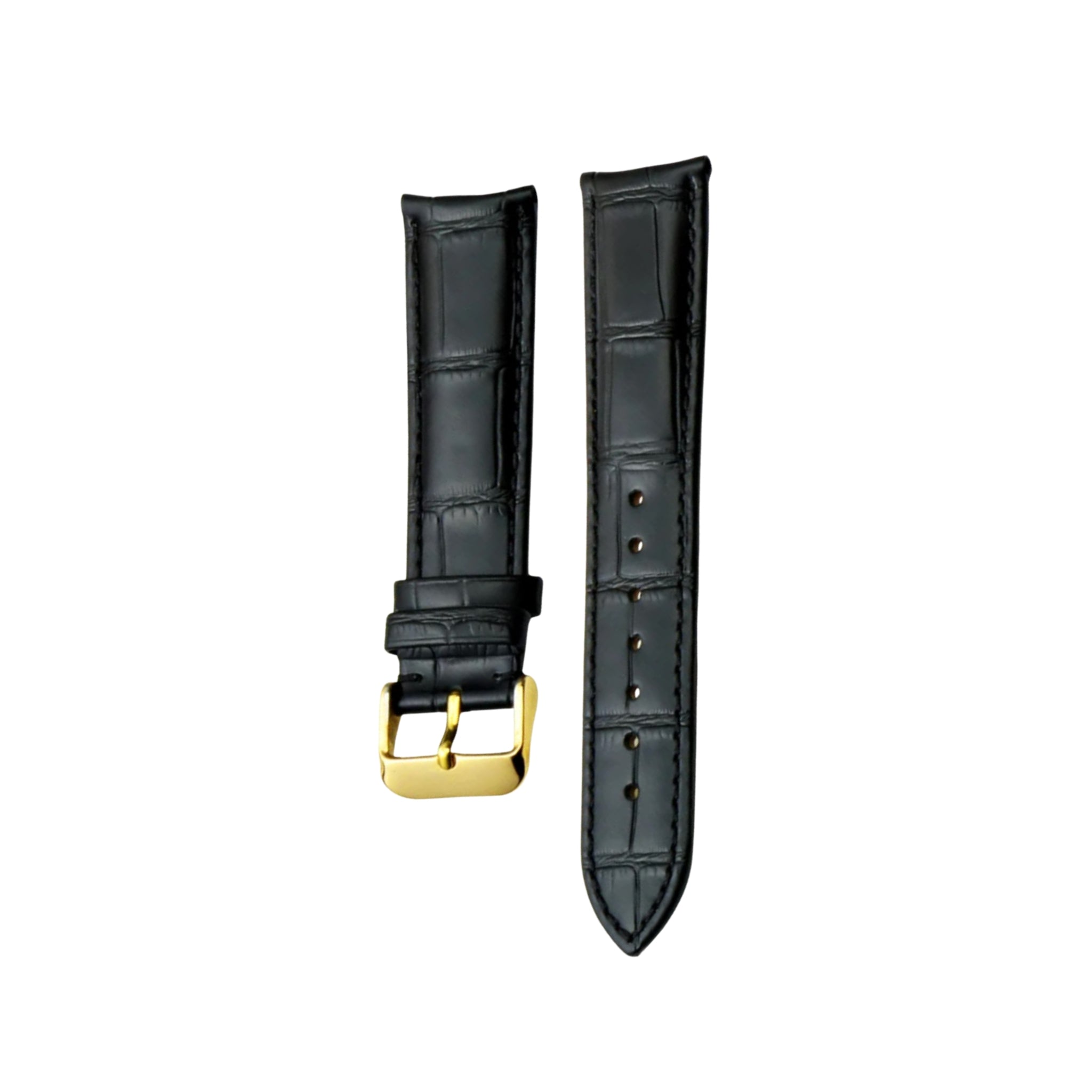 Leather Strap - For Vacheron Constantin Patrimony & Traditionnelle and other Models - Black - Helvetus