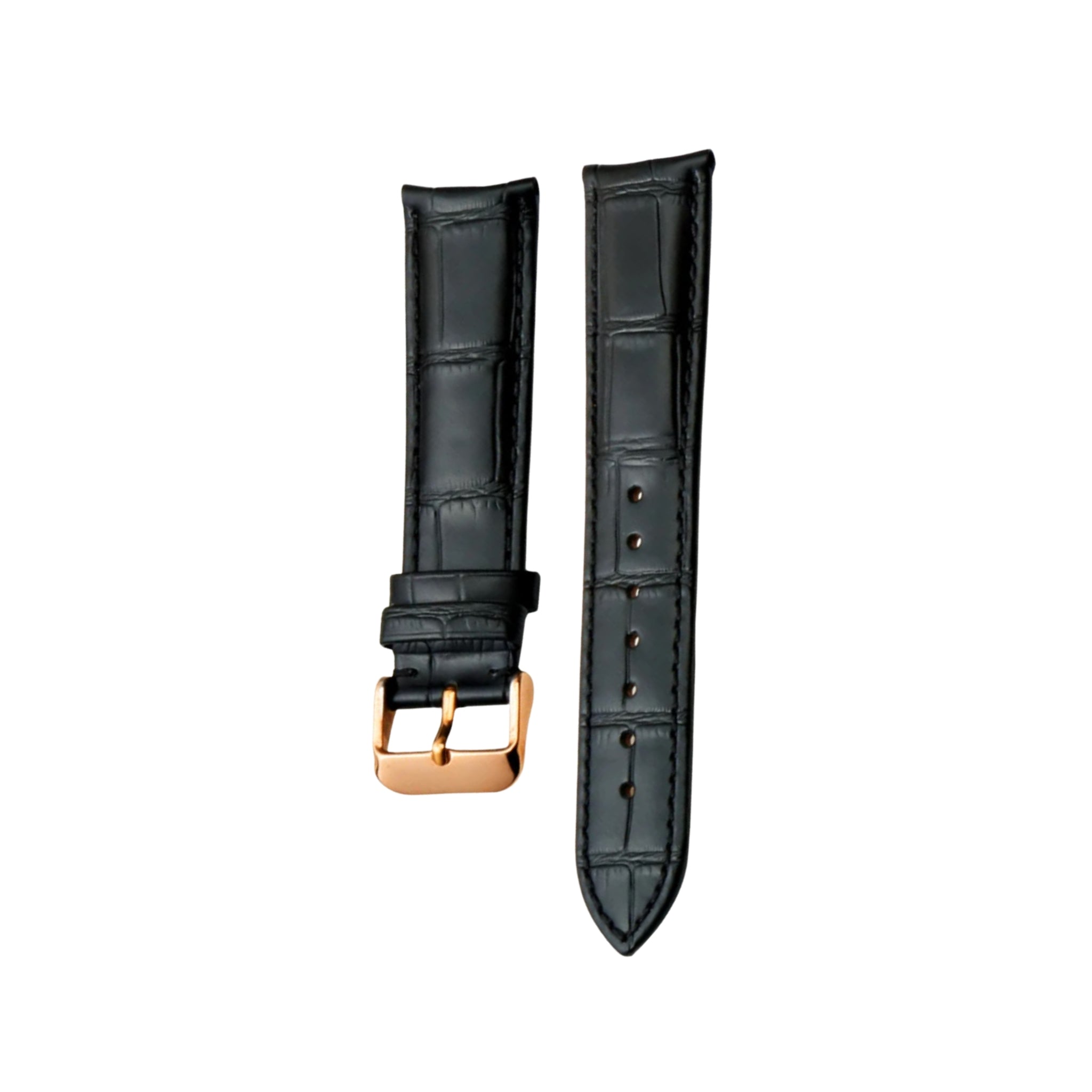 Black Vacheron Constantin Leather Strap Helvetus Switzerland