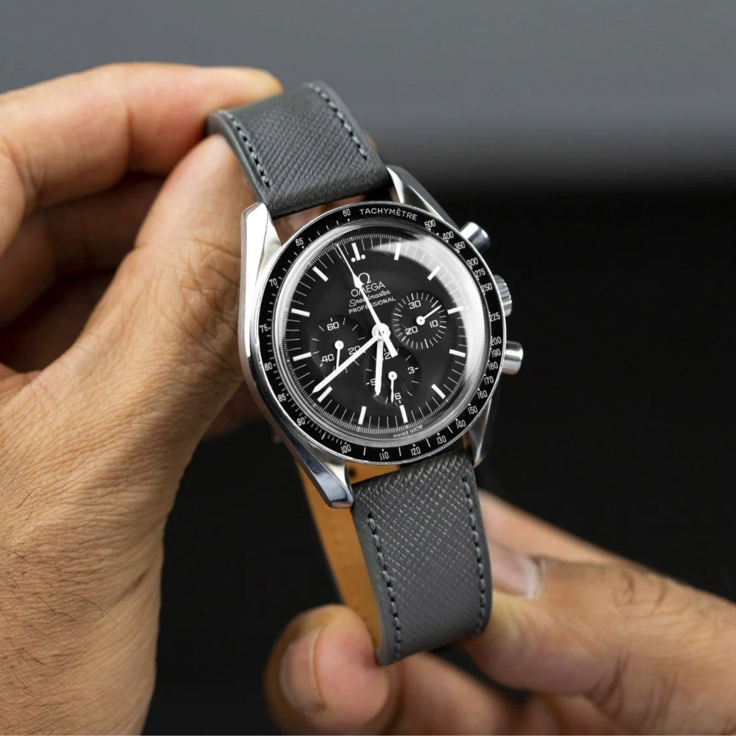 Leather Strap - Grey - Classic Design - Helvetus