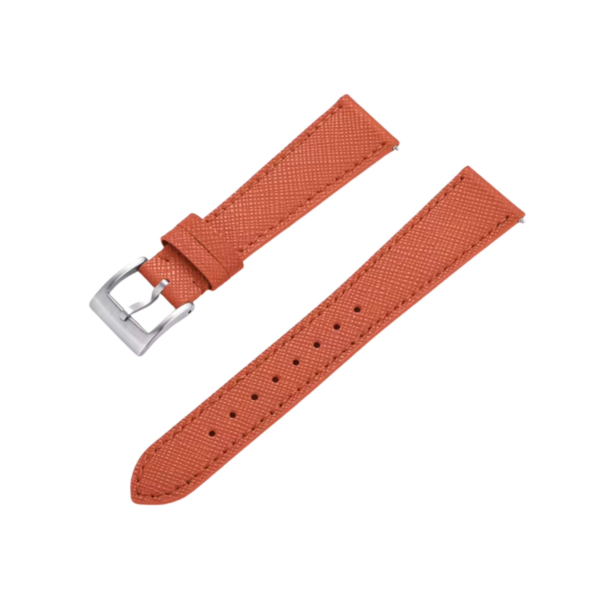 Leather Strap - Orange - Classic Design - Helvetus