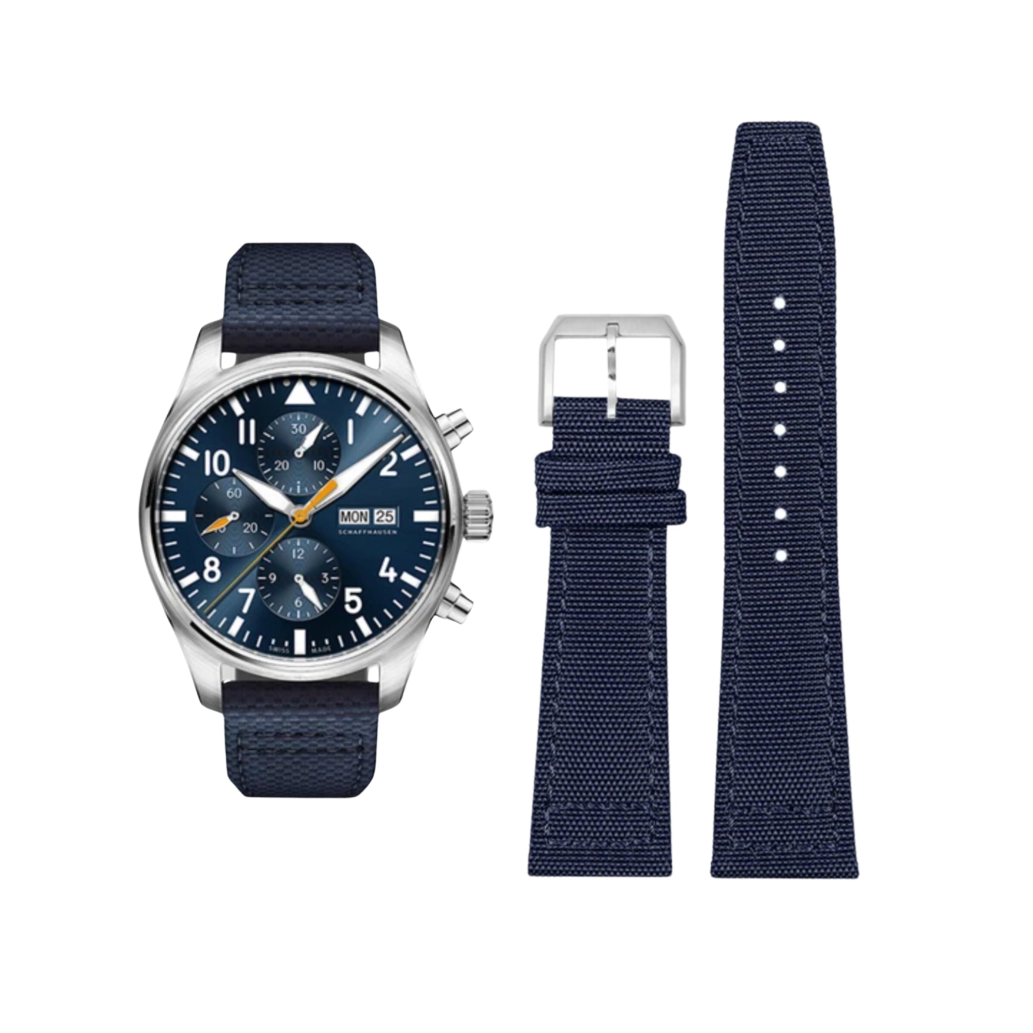 Nylon Strap - For IWC Pilot - Blue - Helvetus