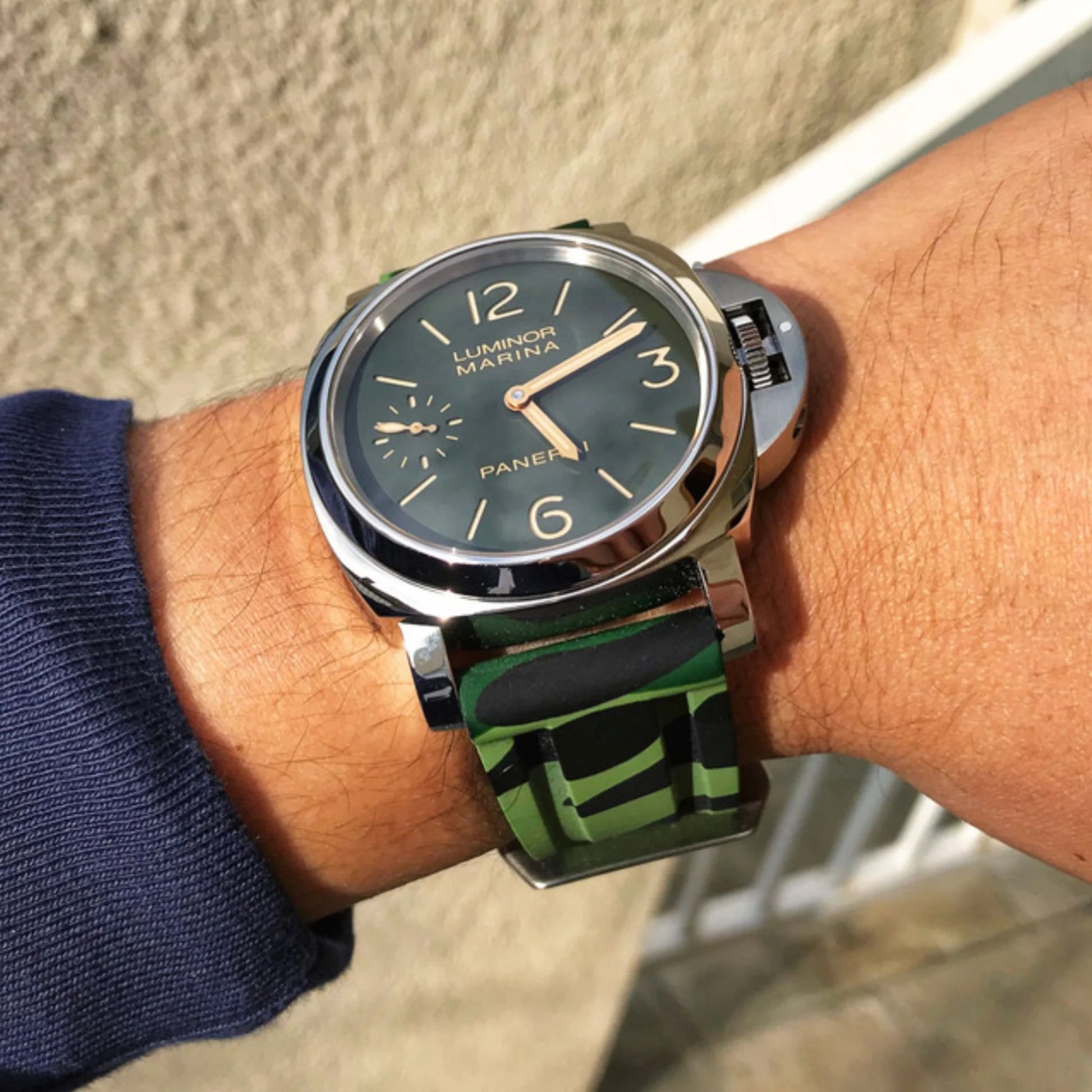 panerai rubber watch strap - helvetus