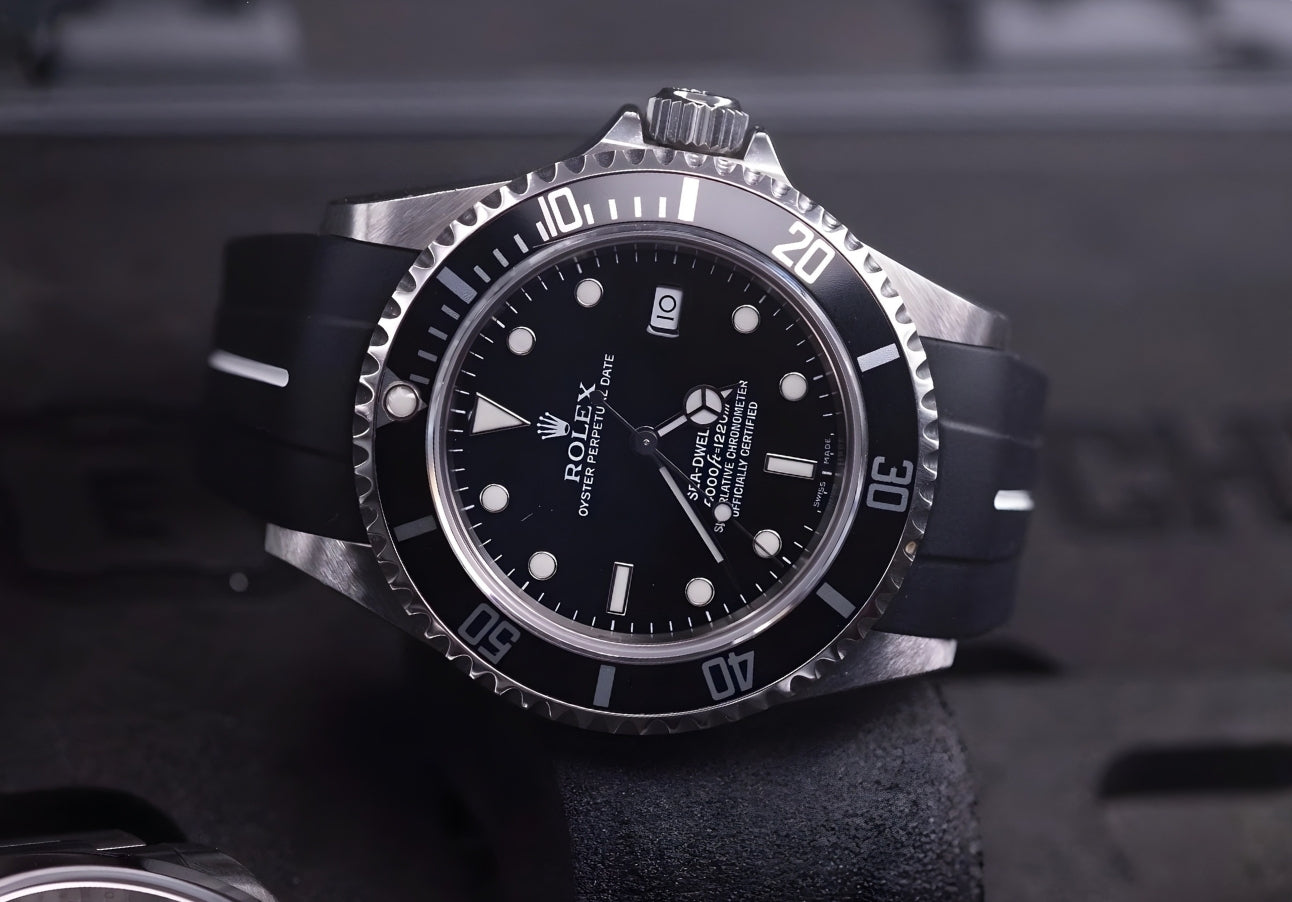 Orange Deployant Strap for Rolex Explorer I - Helvetus® Switzerland