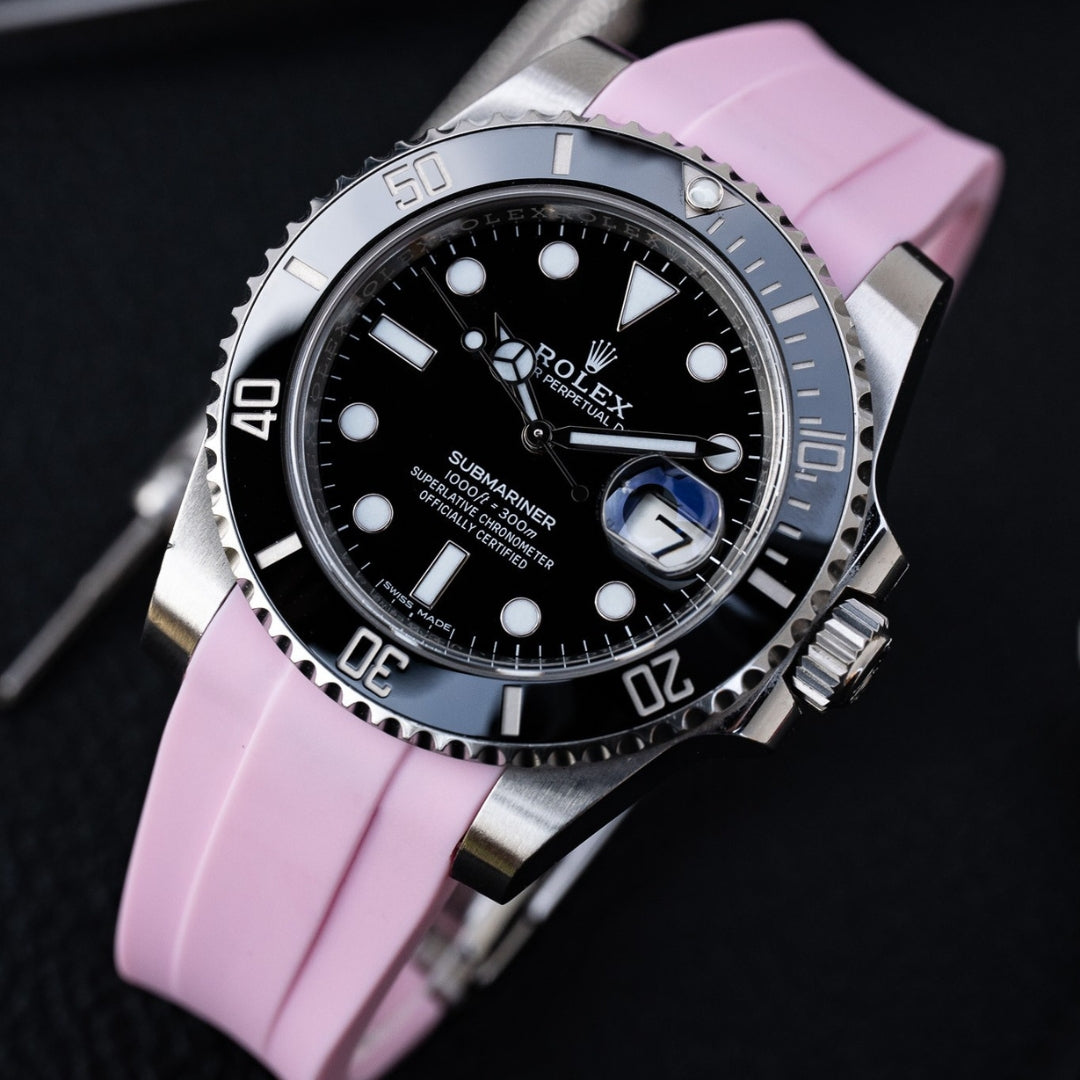 Correa de Caucho - Para Rolex Submariner - Rosa