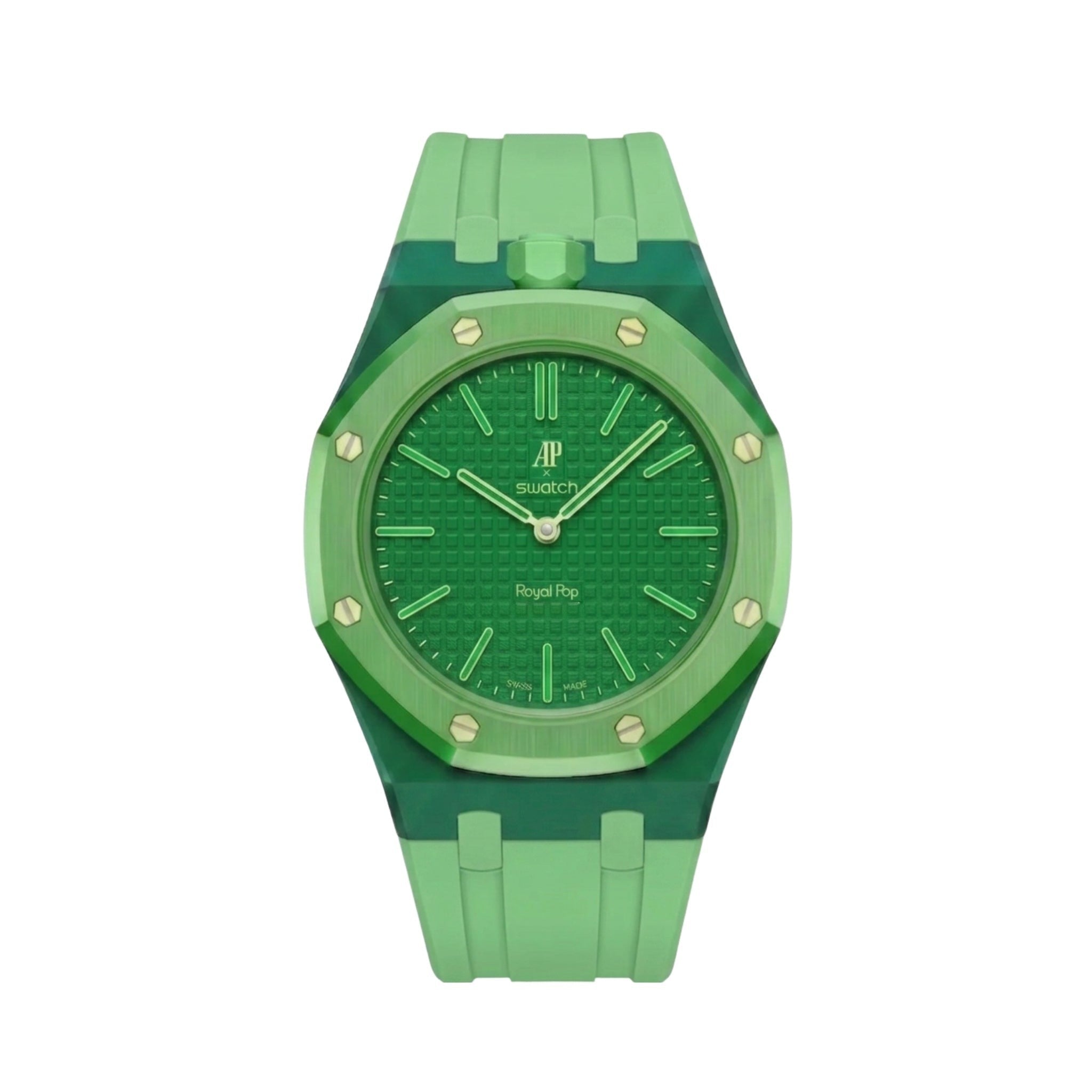 Royal Pop Wrist Strap & Case — For Green Eight (Lépine, Crown at 12) - Helvetus