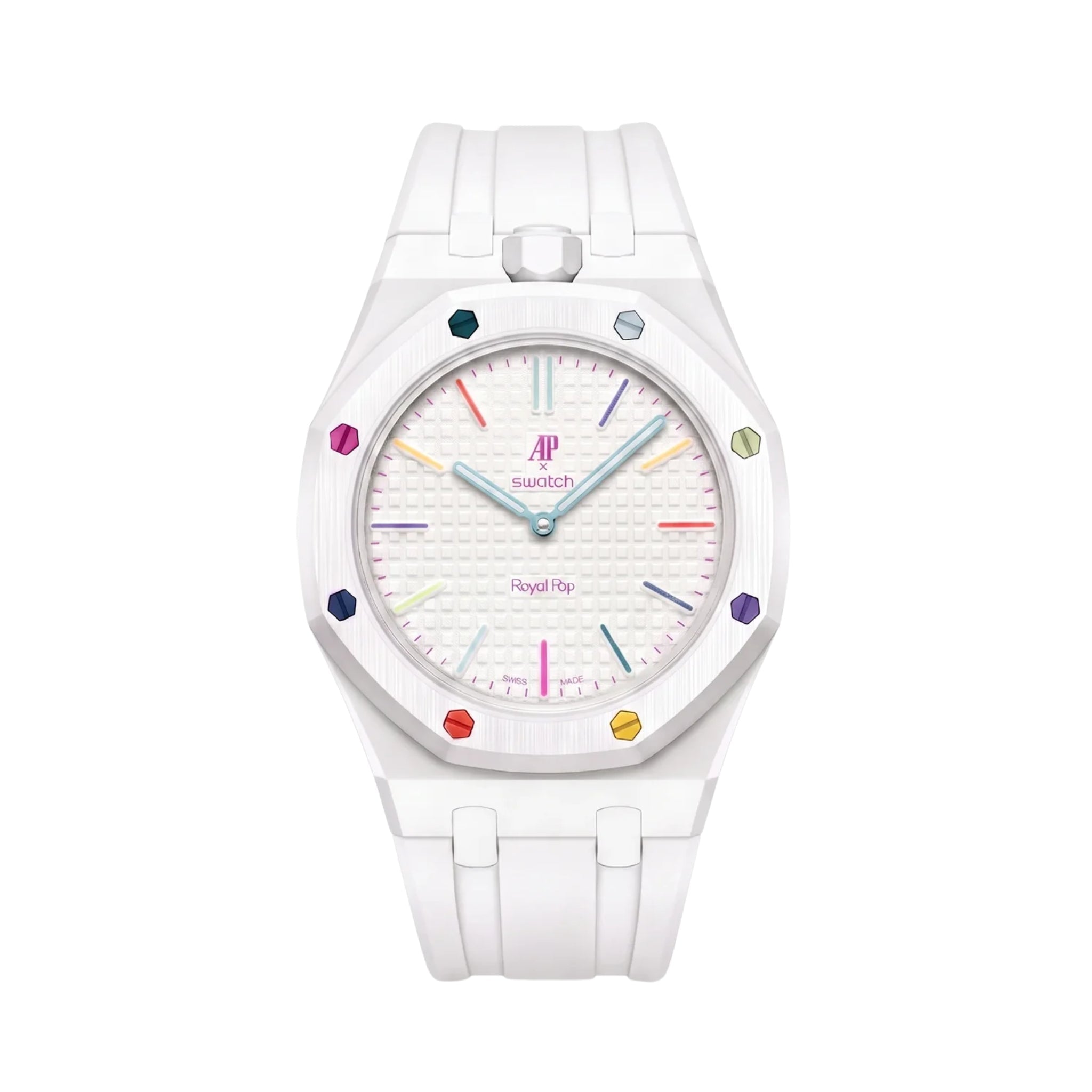 Royal Pop Wrist Strap & Case — For Huit Blanc (Lépine, Crown at 12) - Helvetus