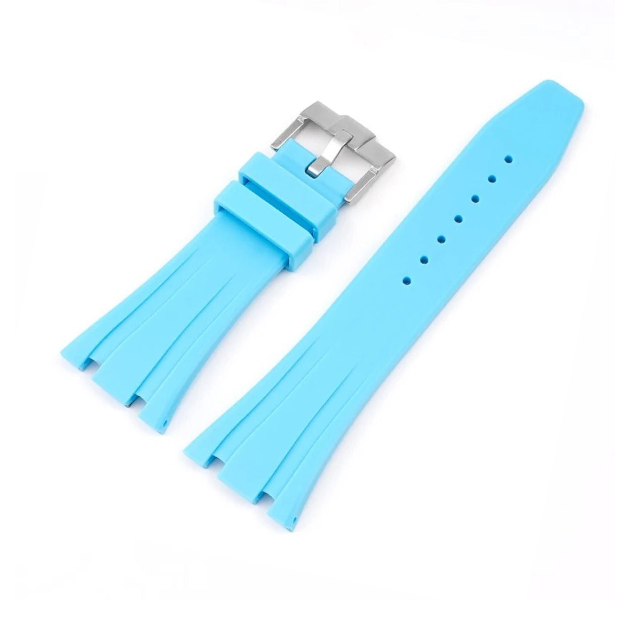 Rubber Strap - For all AP Royal Oak 41mm - Light Blue - Helvetus