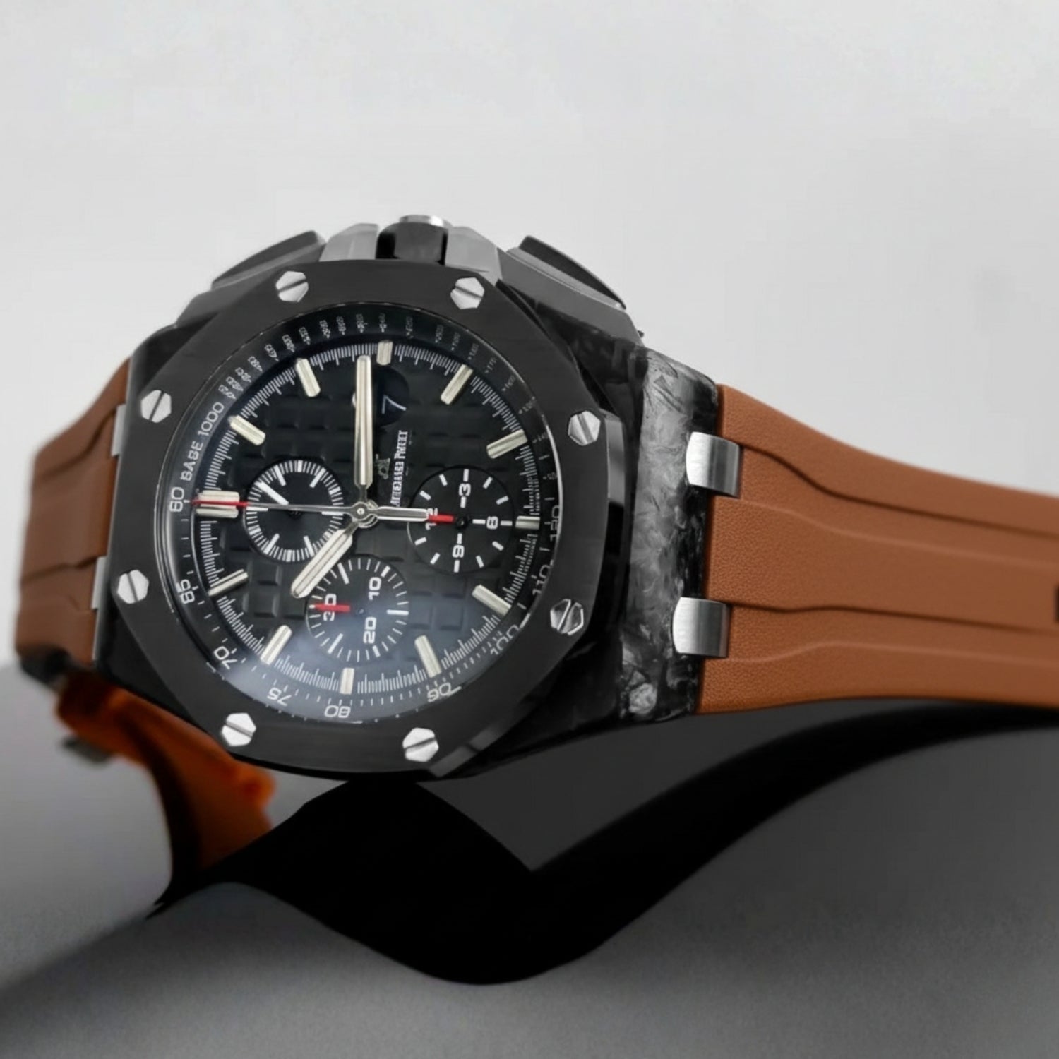 Audemars Piguet Offshore 44mm Rubber Strap in Brown - Helvetus
