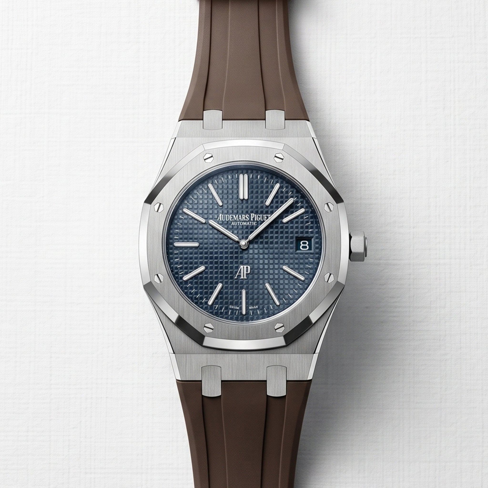 Rubber Strap for Audemars Piguet Royal Oak 39mm Brown | Helvetus®