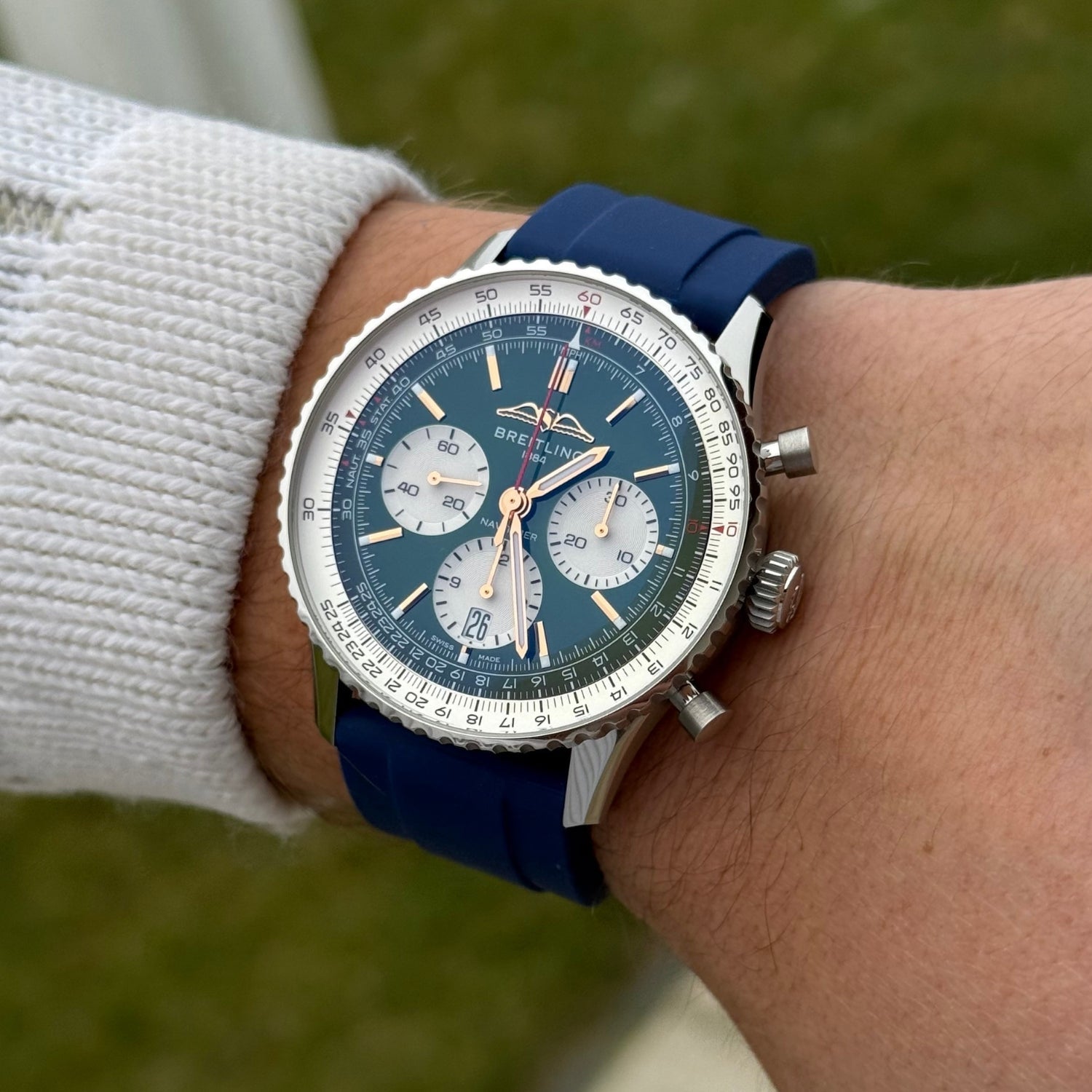 Blue Strap for Breitling Navitimer - Helvetus®