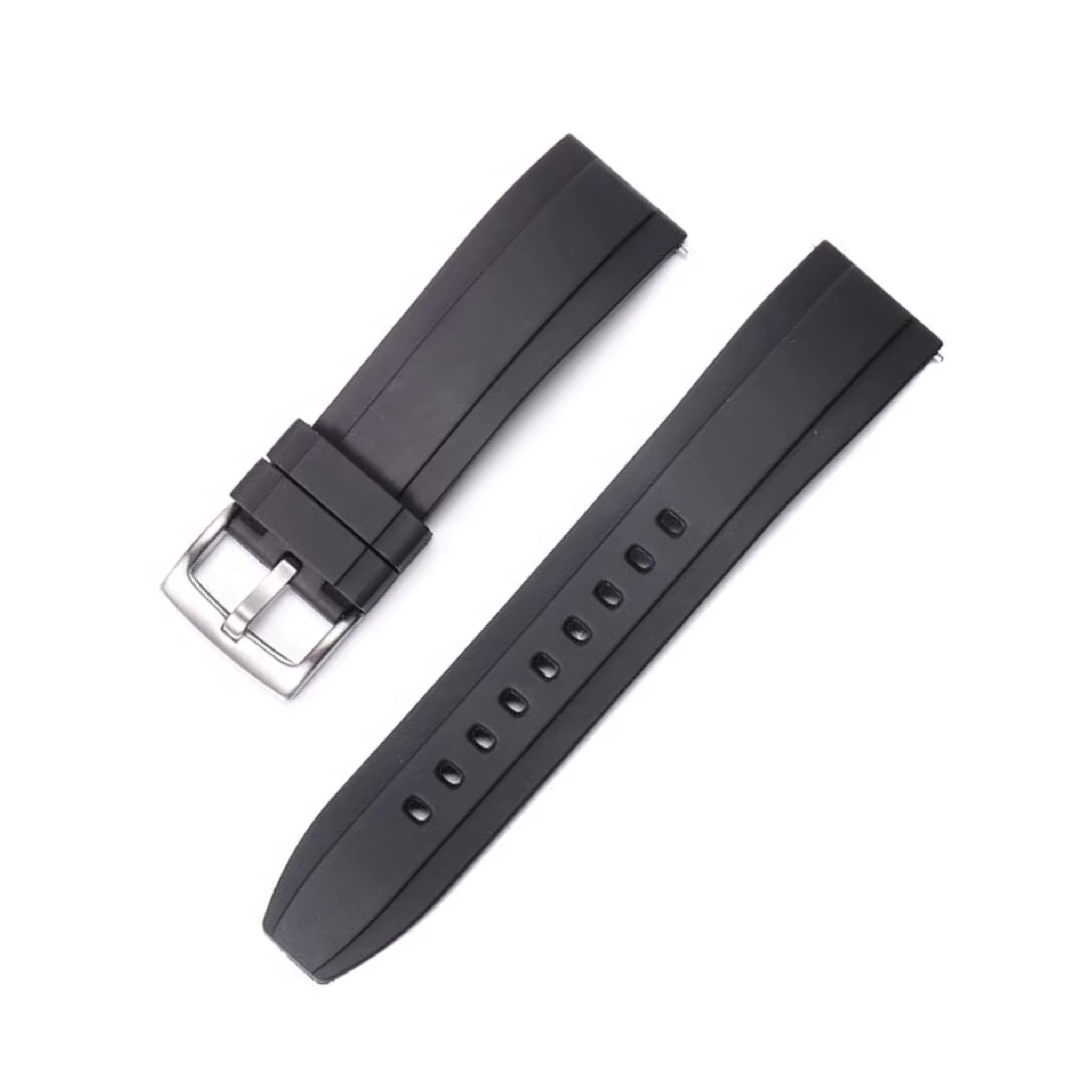 Rubber Strap - For all Breitling Superocean Models - Black - Helvetus