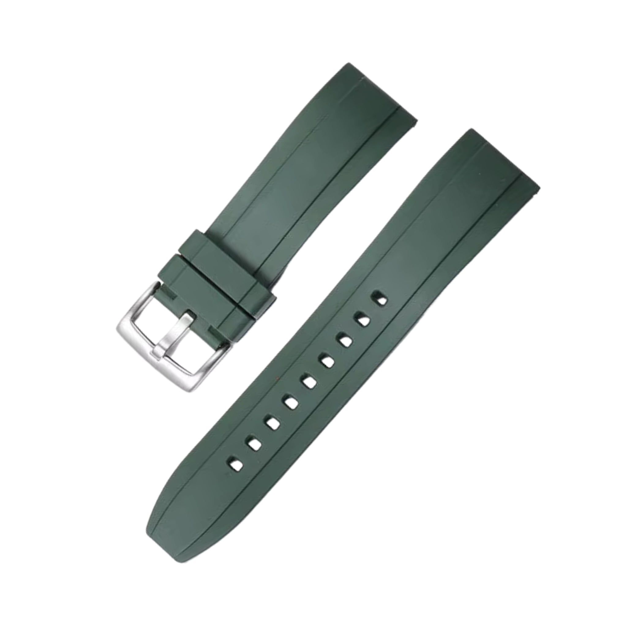 Rubber Strap - For all Breitling Superocean Models - Green - Helvetus