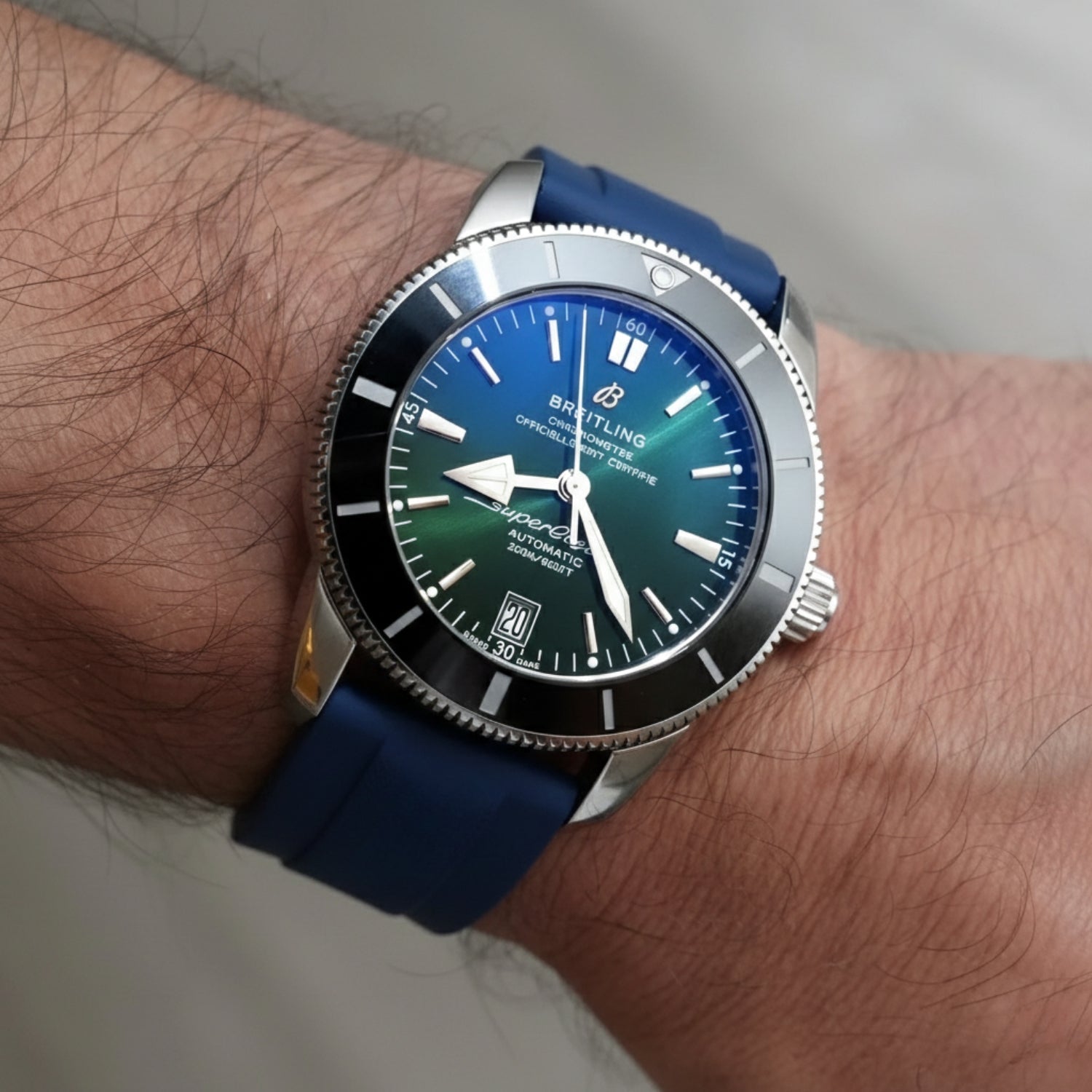 Navy Blue Strap for Breitling Superocean- Helvetus® Switzerland