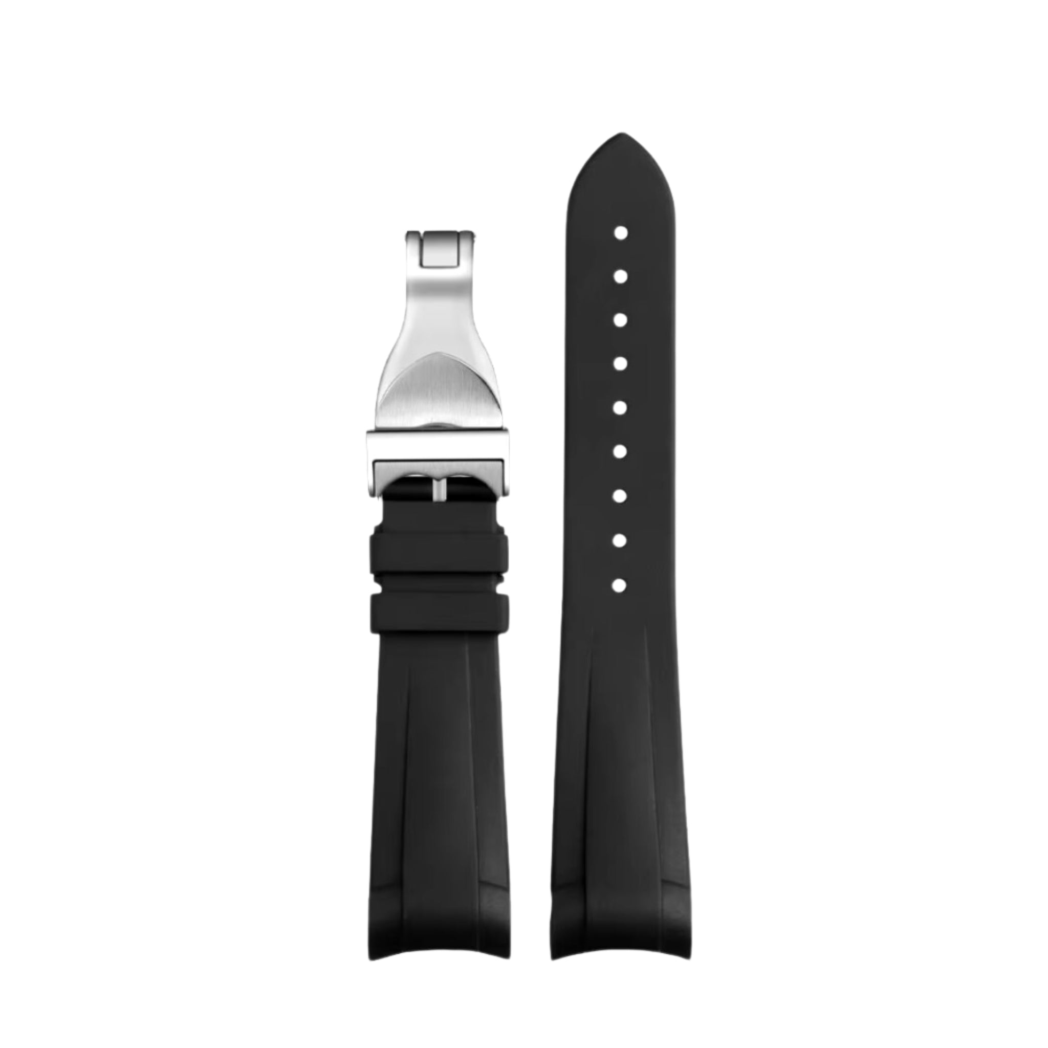 Rubber Strap - For all Tudor Black Bay Models - Black - Helvetus