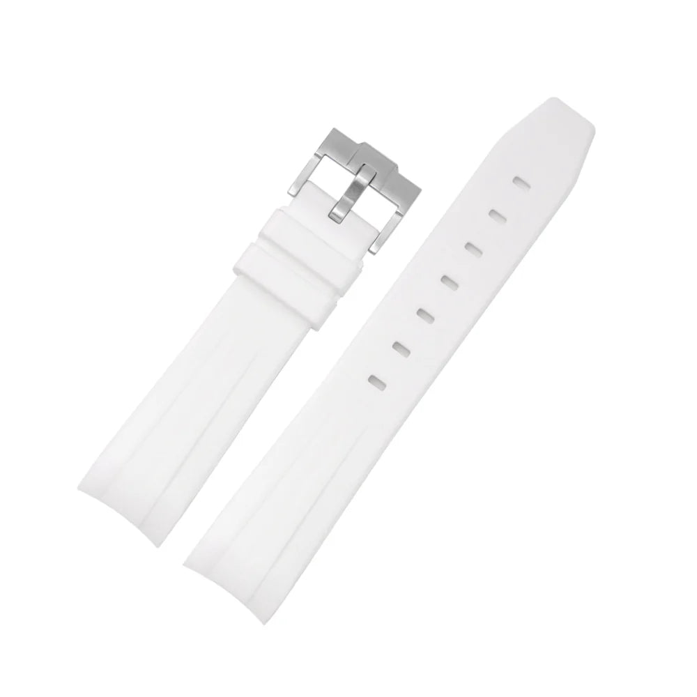 Rubber Strap - For all Zenith Chronomaster Models - White - Helvetus