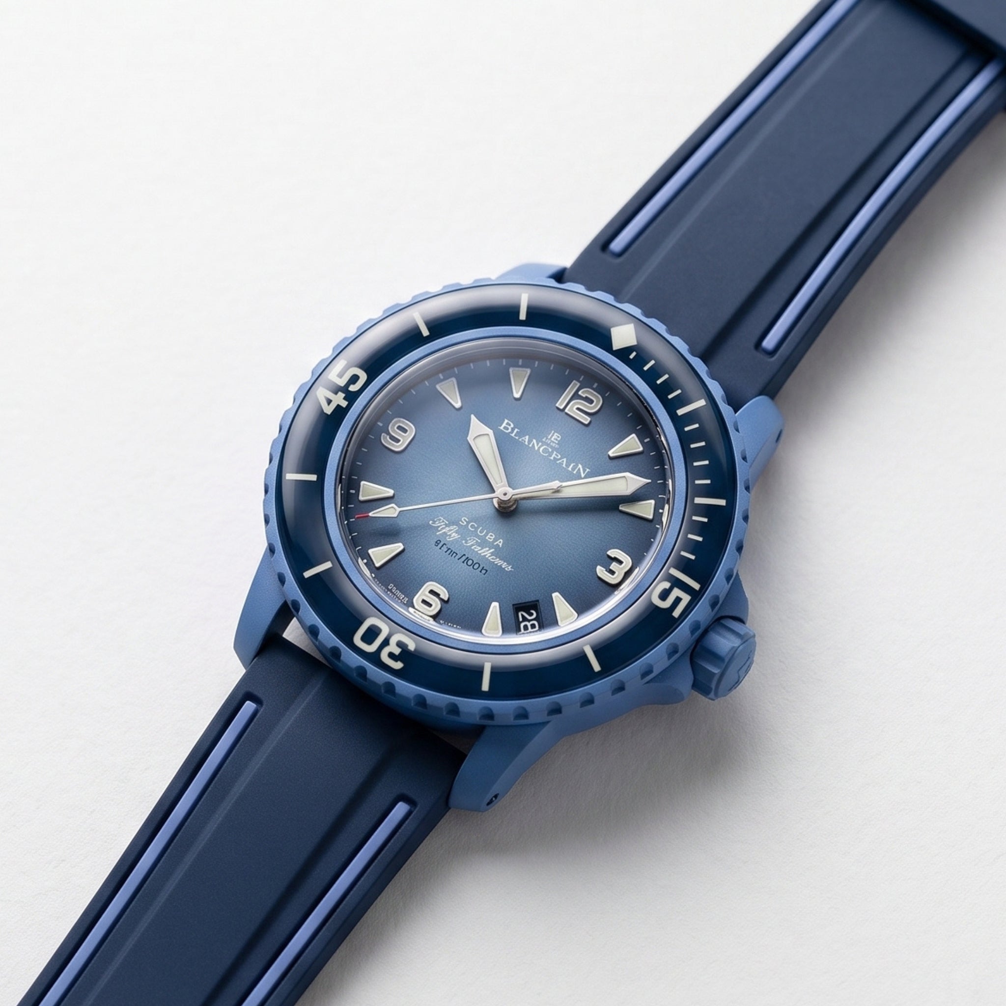 Strap for Blancpain X Swatch in Blue/Black - Helvetus®