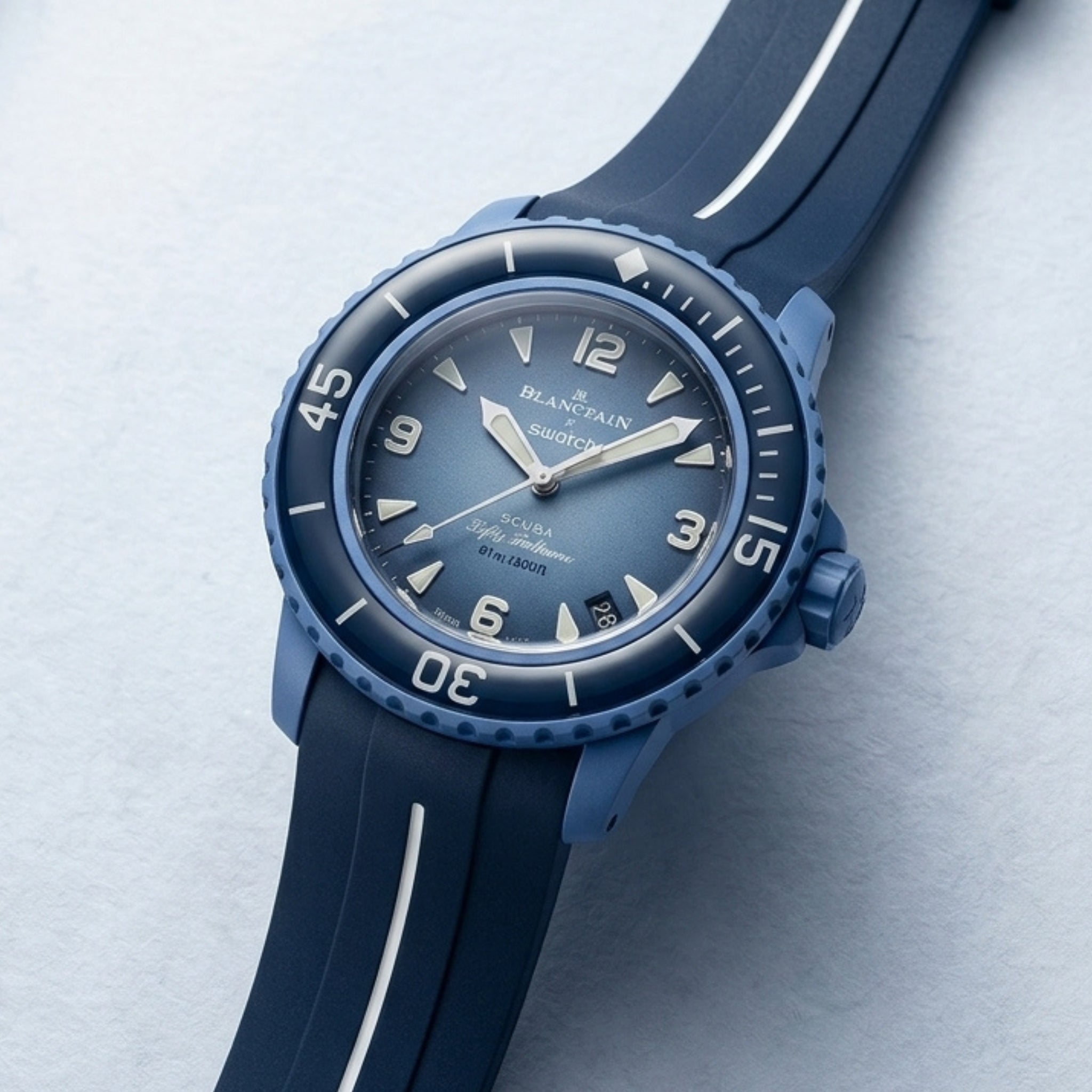 Strap for Atlantic Ocean - Blue with White Line - Helvetus®