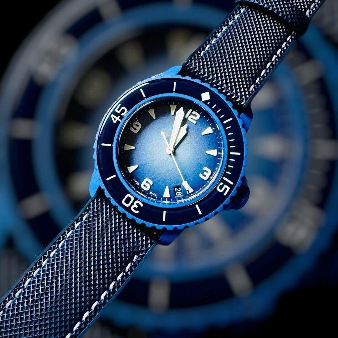 Rubber Strap - For Blancpain X Swatch - Mykonos Paradise - Helvetus