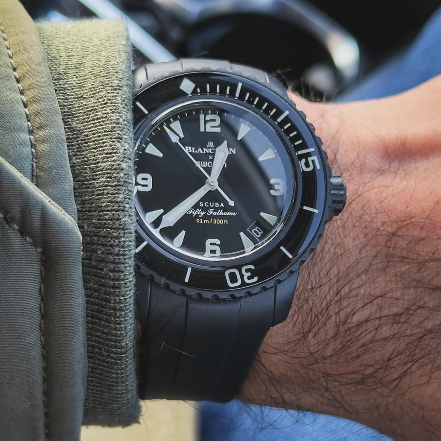 Rubber Strap - For Blancpain X Swatch - Ocean Of Storms - Helvetus